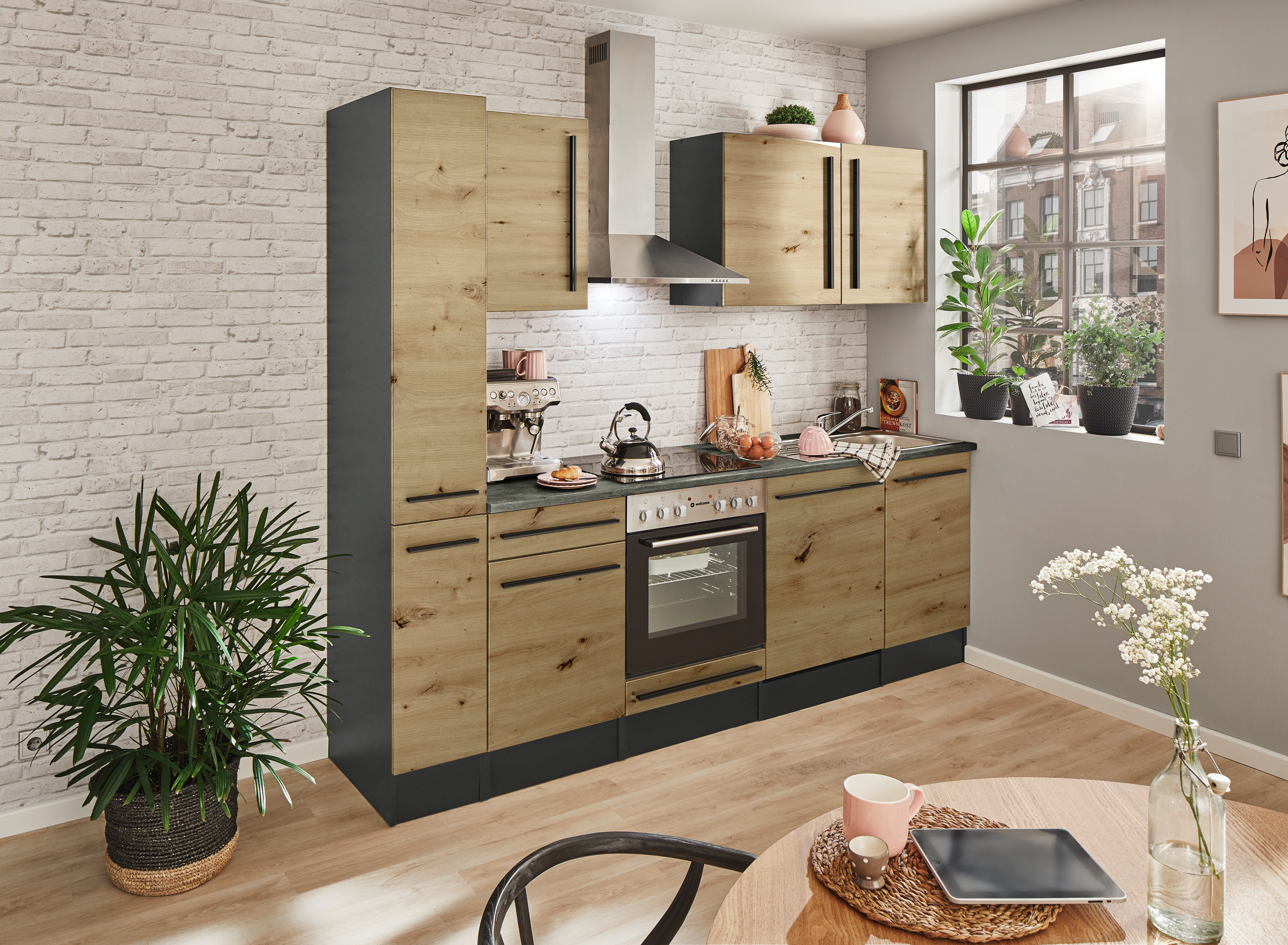 Bloc cuisine avec électroménager JAZZ 8 (bloc cuisine-armoire coulissante) III
