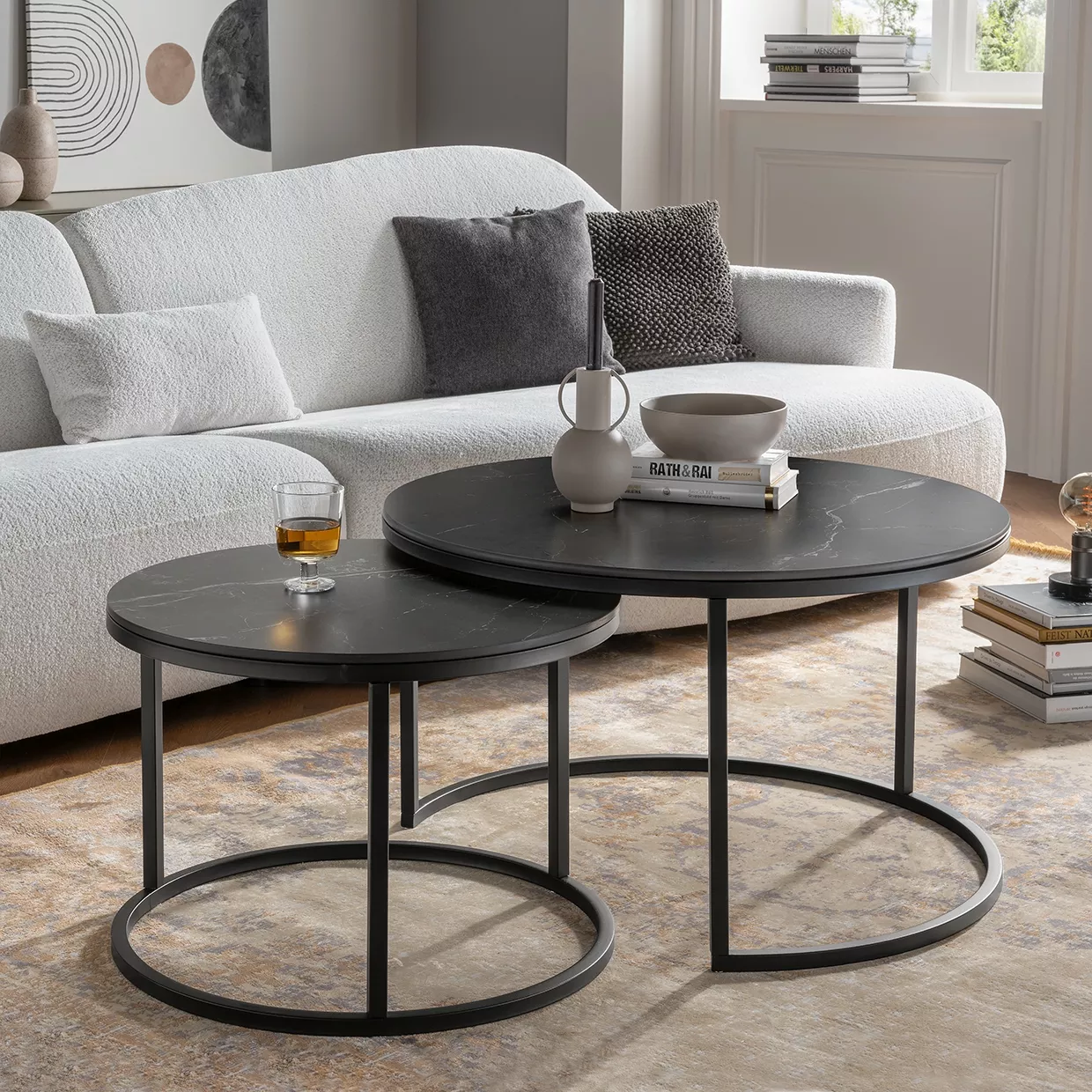 Lot de 2 tables basses CARLO II