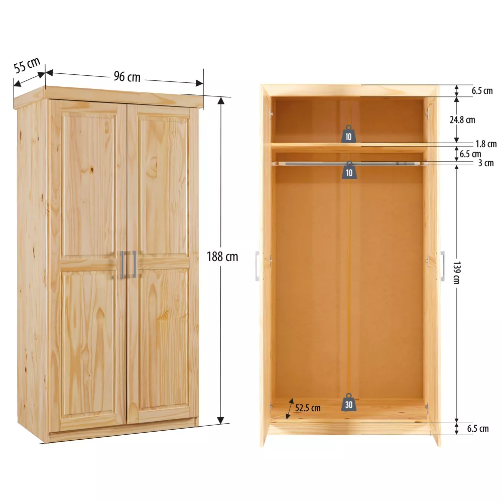 Armoire à vêtements LEON