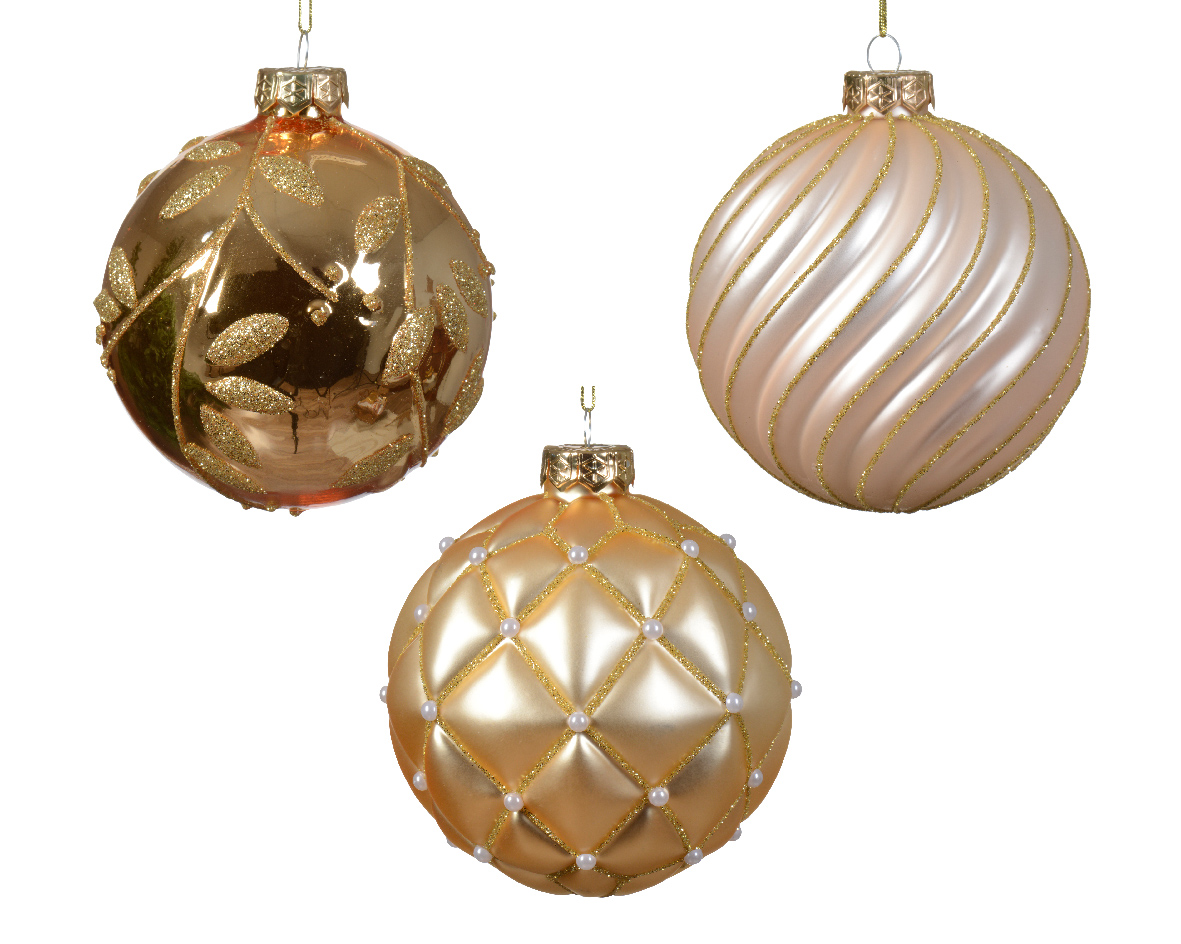 Boule en verre CHRISTMAS