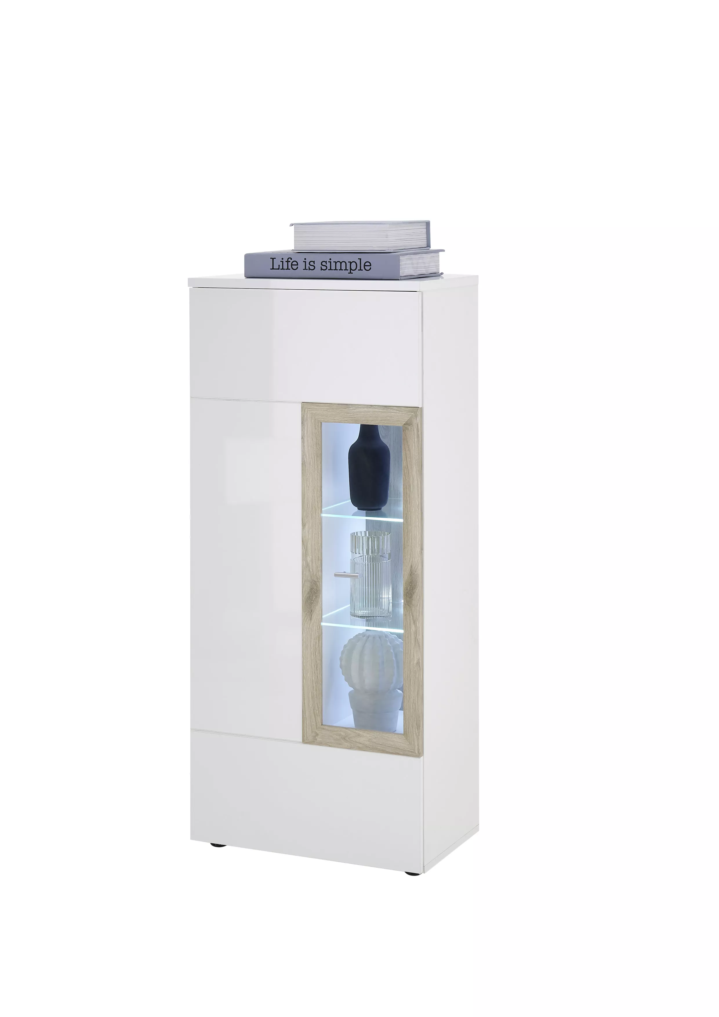 Meuble vitrine avec éclairage BRÜNN