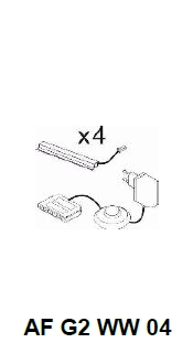 Eclairage de fond 4 pièces CATANIA CHAMBORD AF G2 WW 04