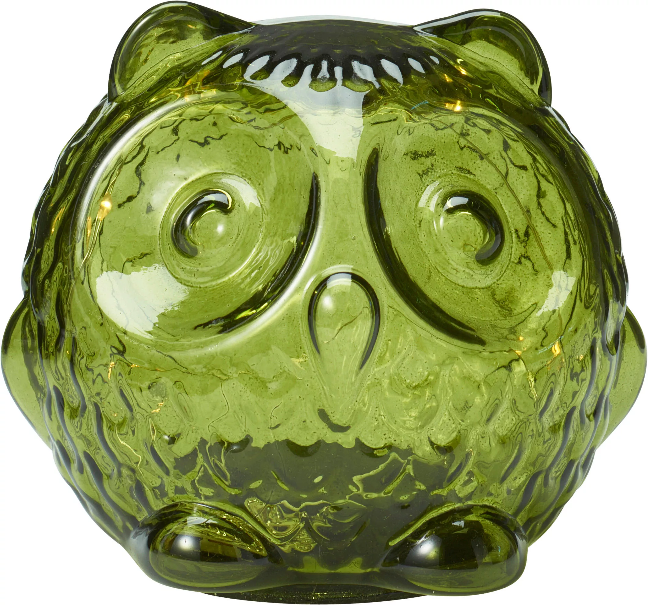 Hibou en verre avec LED HERBST Hibou en verre avec LED HERBST