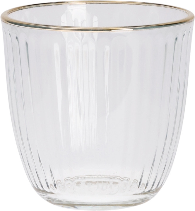 Verre à eau avec bord doré  EH