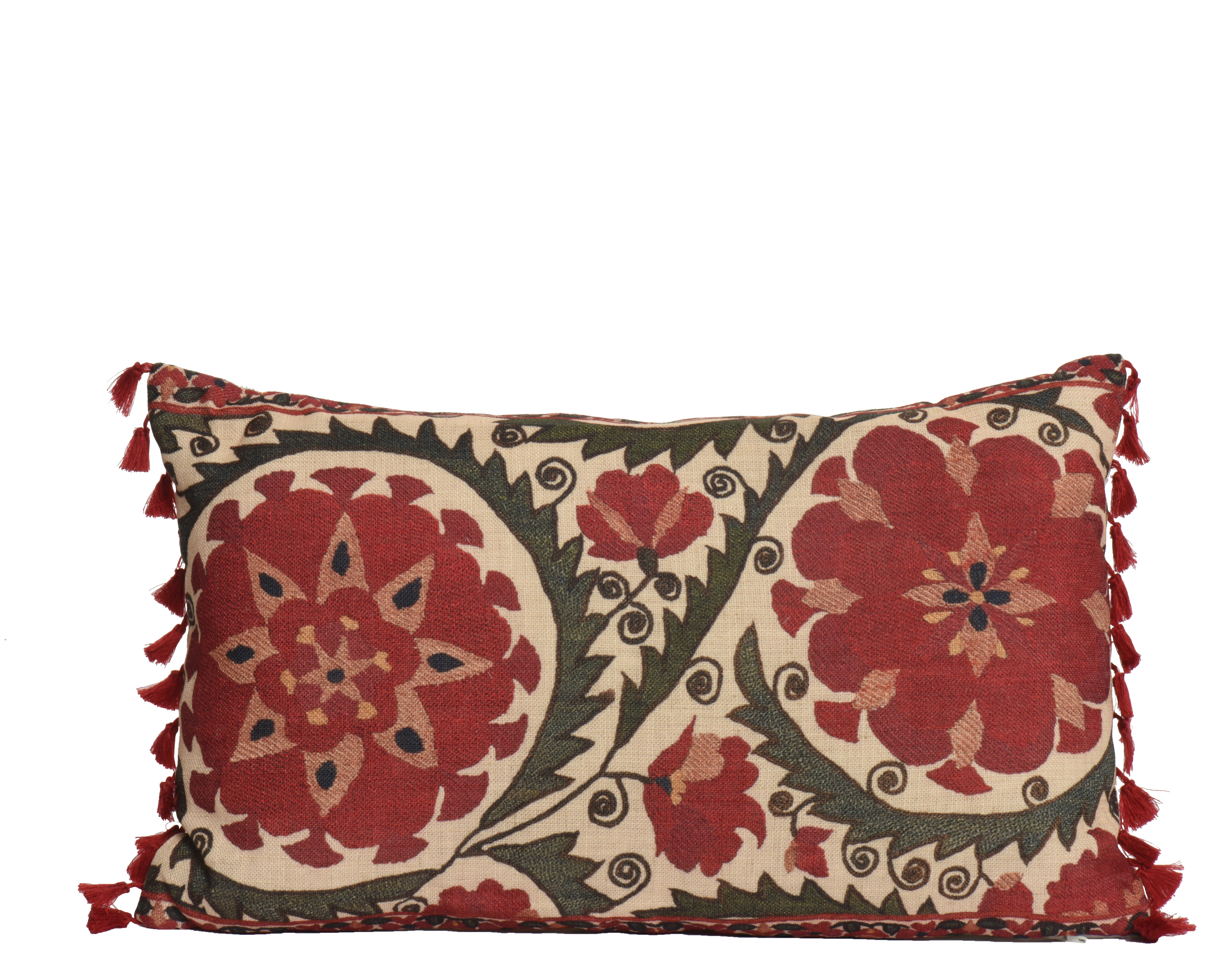 Coussin déco fleuri 30x50cm MARRAKESCH