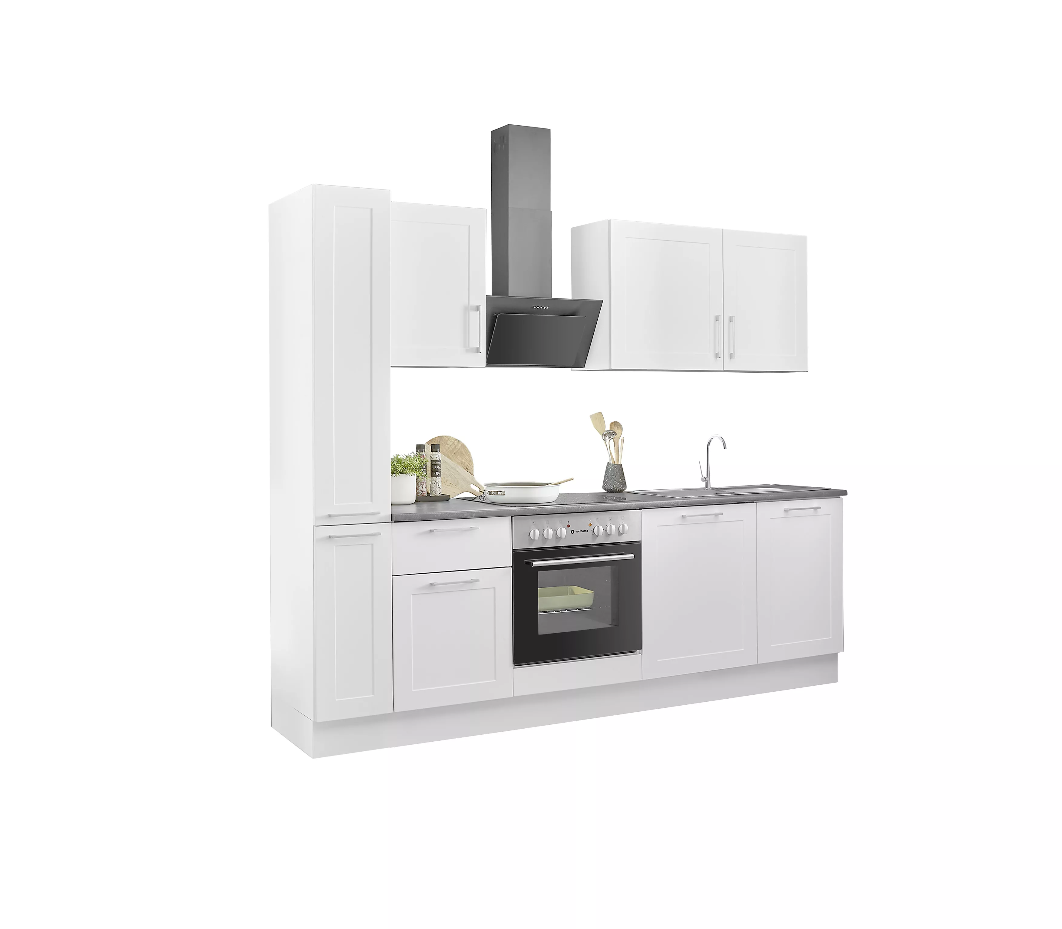 Bloc cuisine avec électroménager HASTINGS (bloc cuisine - armoire coulissante) I