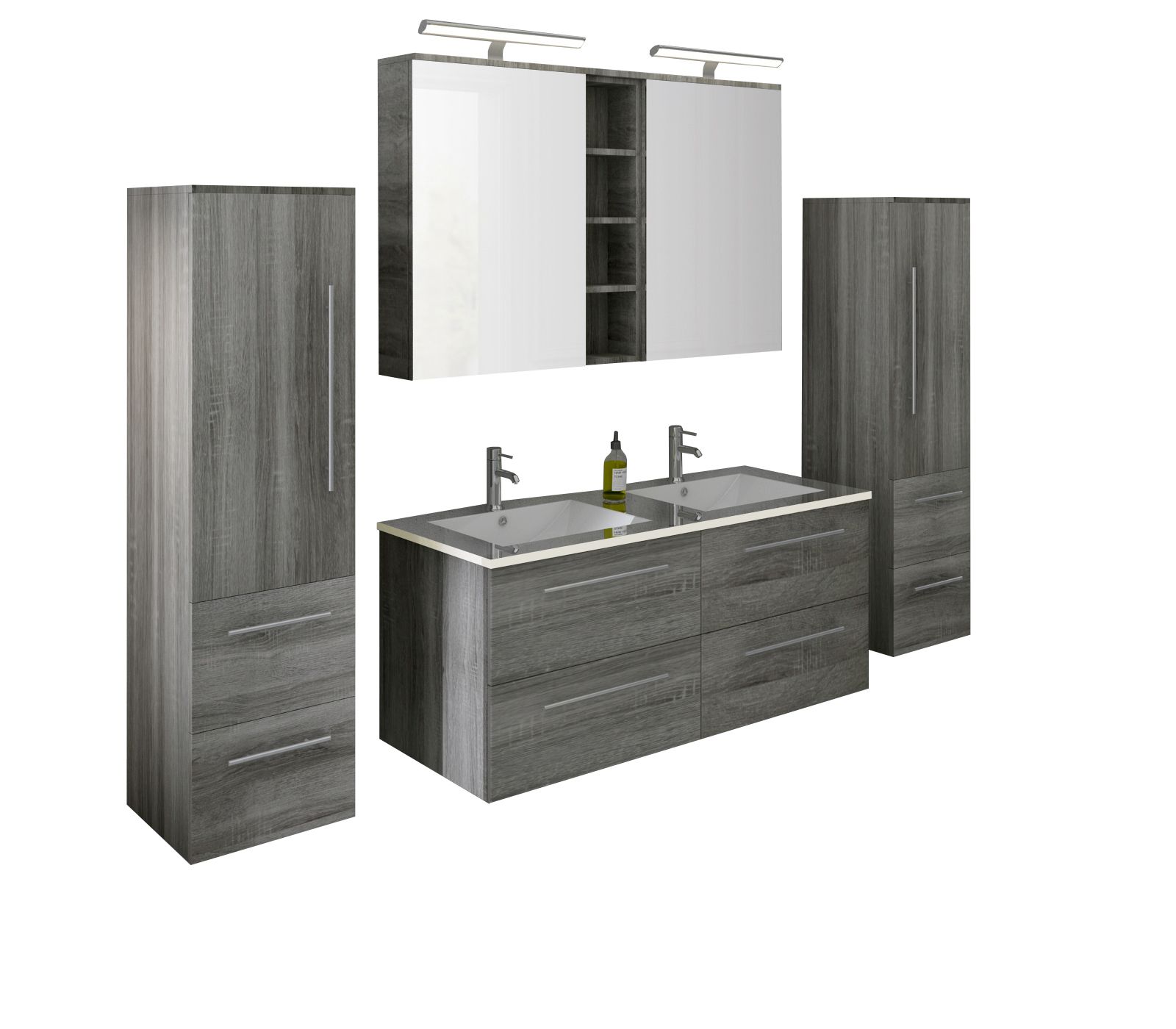 Salle de bains combinée 4 éléments 395141 Salle de bains combinée 4 éléments 395141