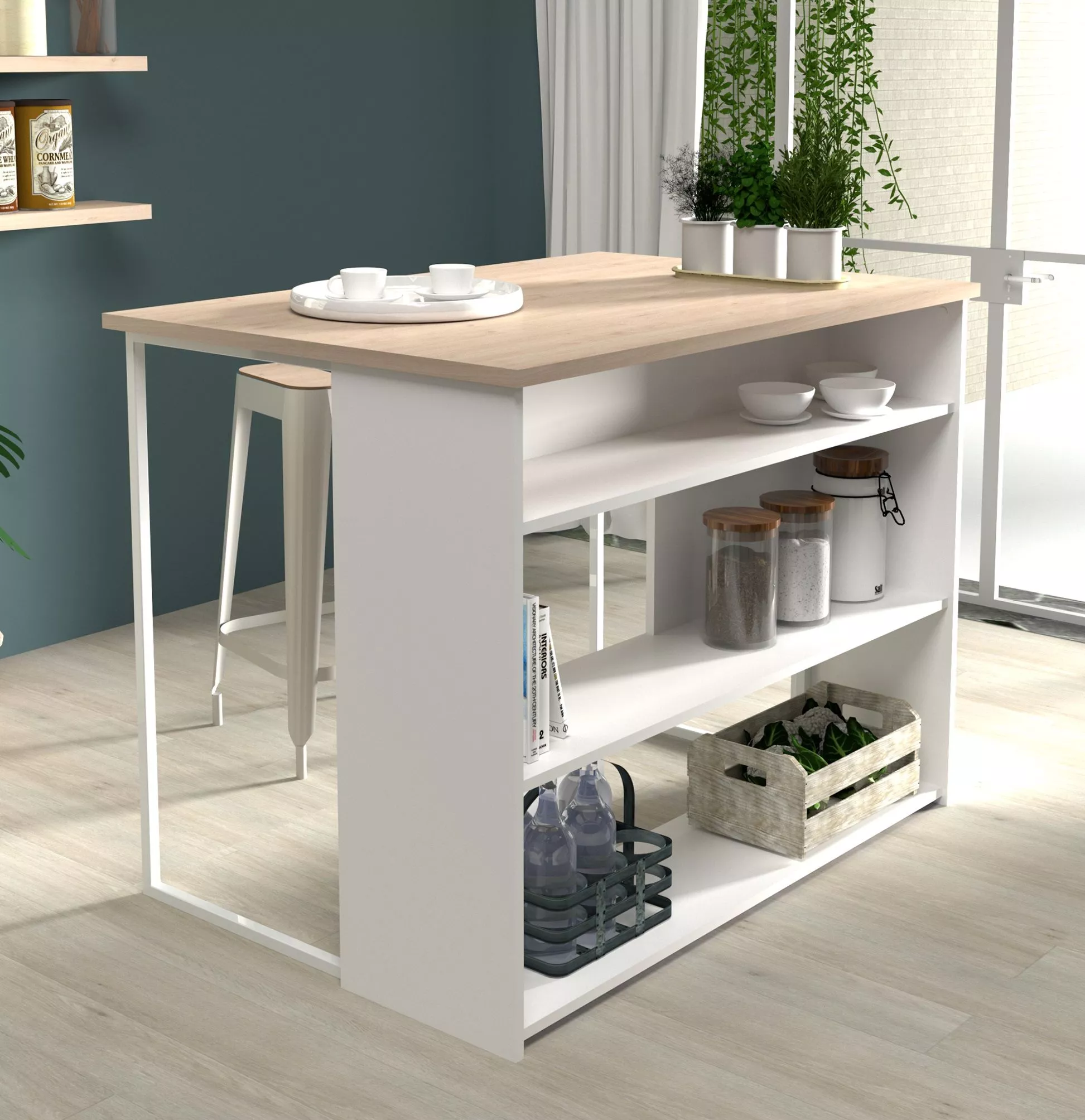 Buffet de cuisine et table bar SOCOOL 1