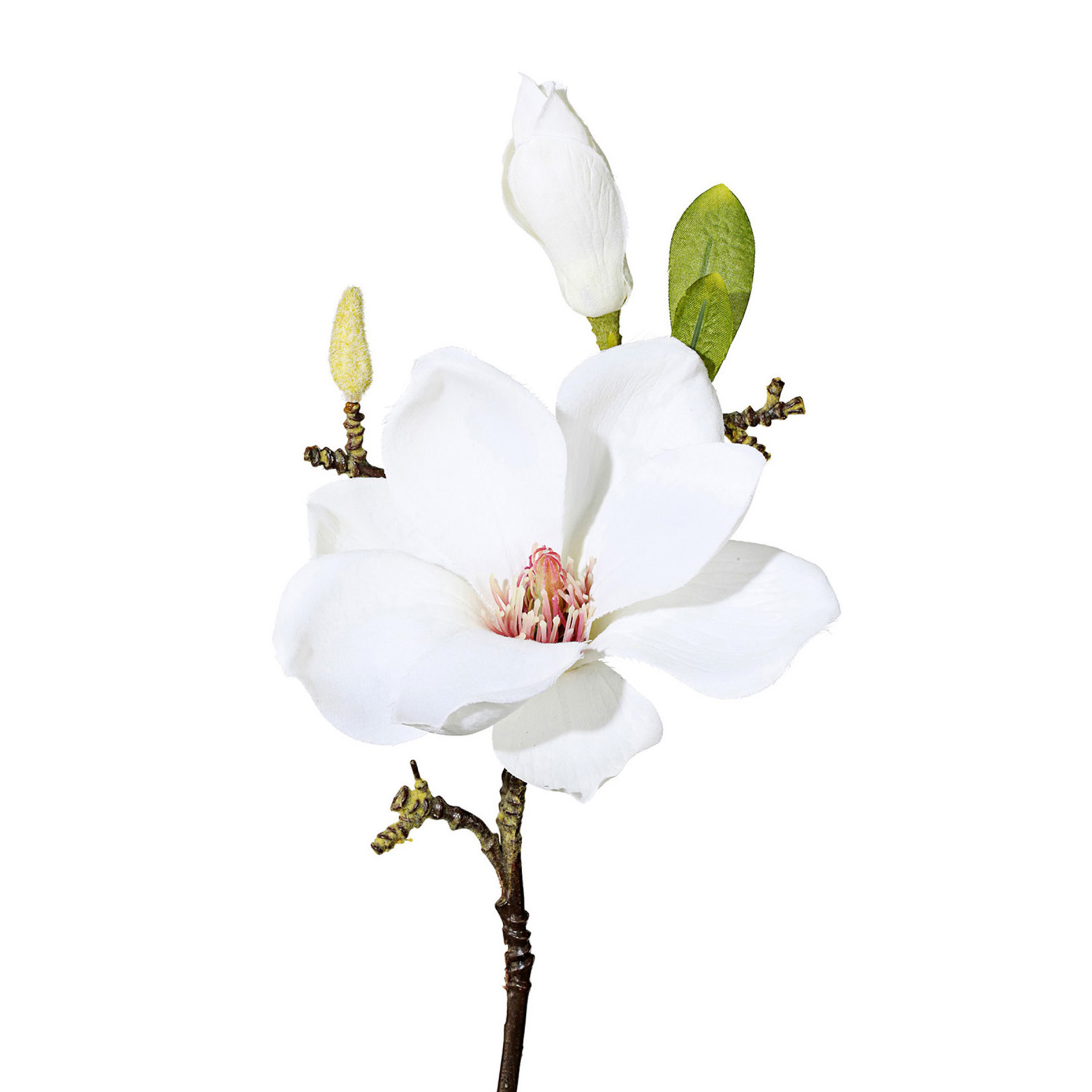 Fleur décorative 37cm MAGNOLIE