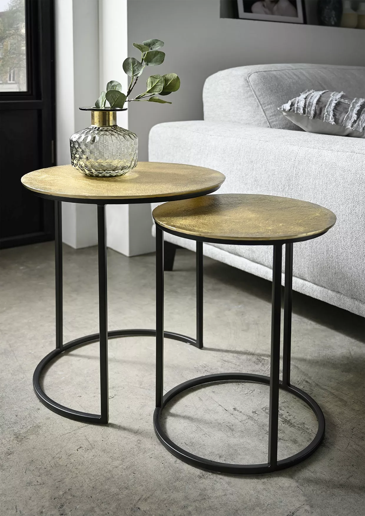 Lot de 2 tables d'appoint CATANIA