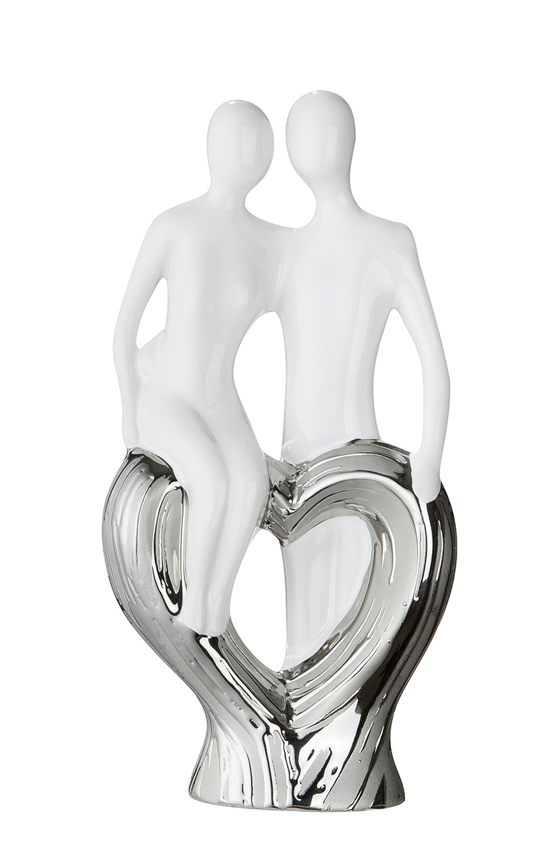Décoration à poser "Couple avec coeur" PAAR MIT HERZ