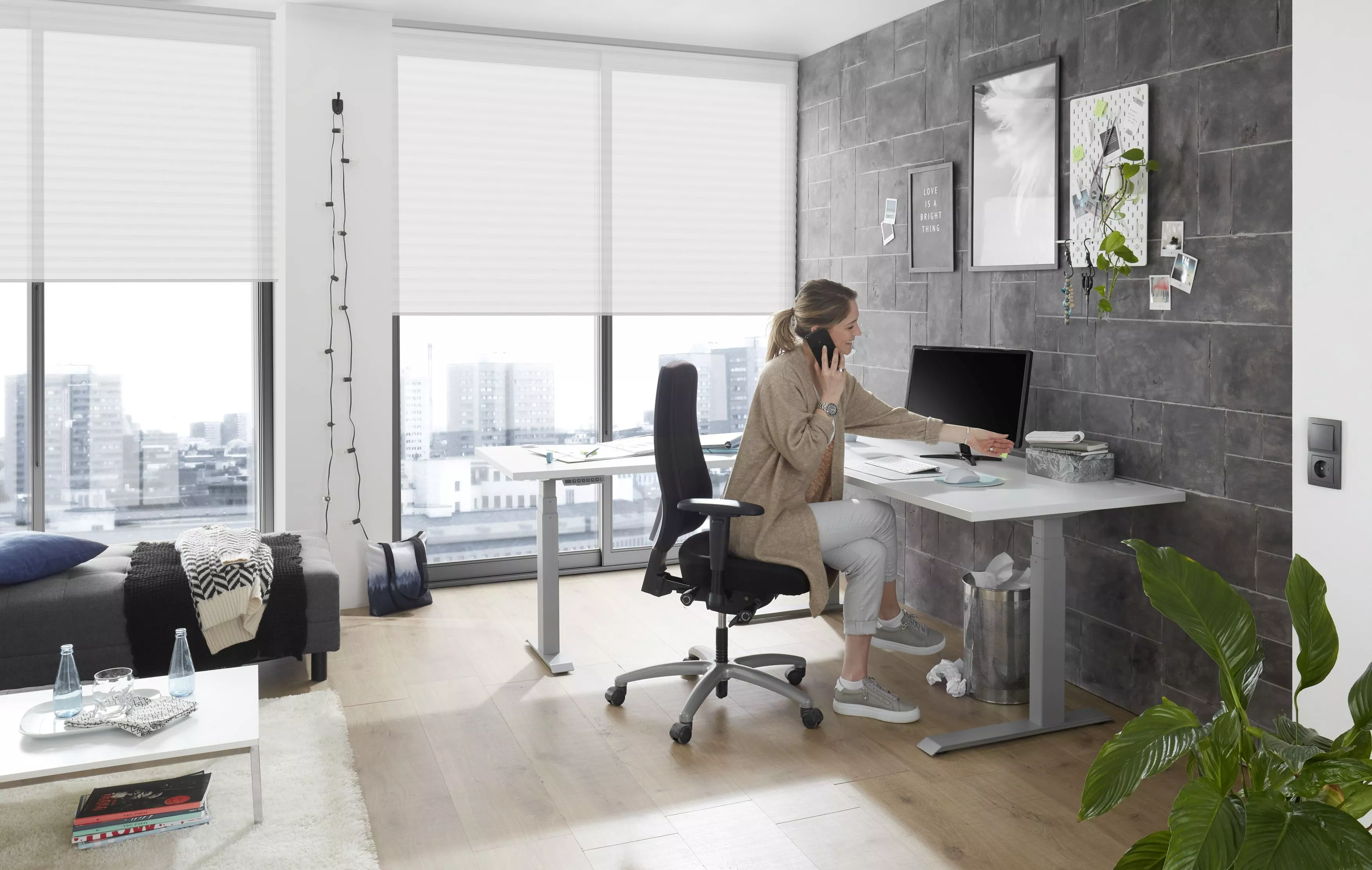 Bureau d'angle assis/debout Tom II
