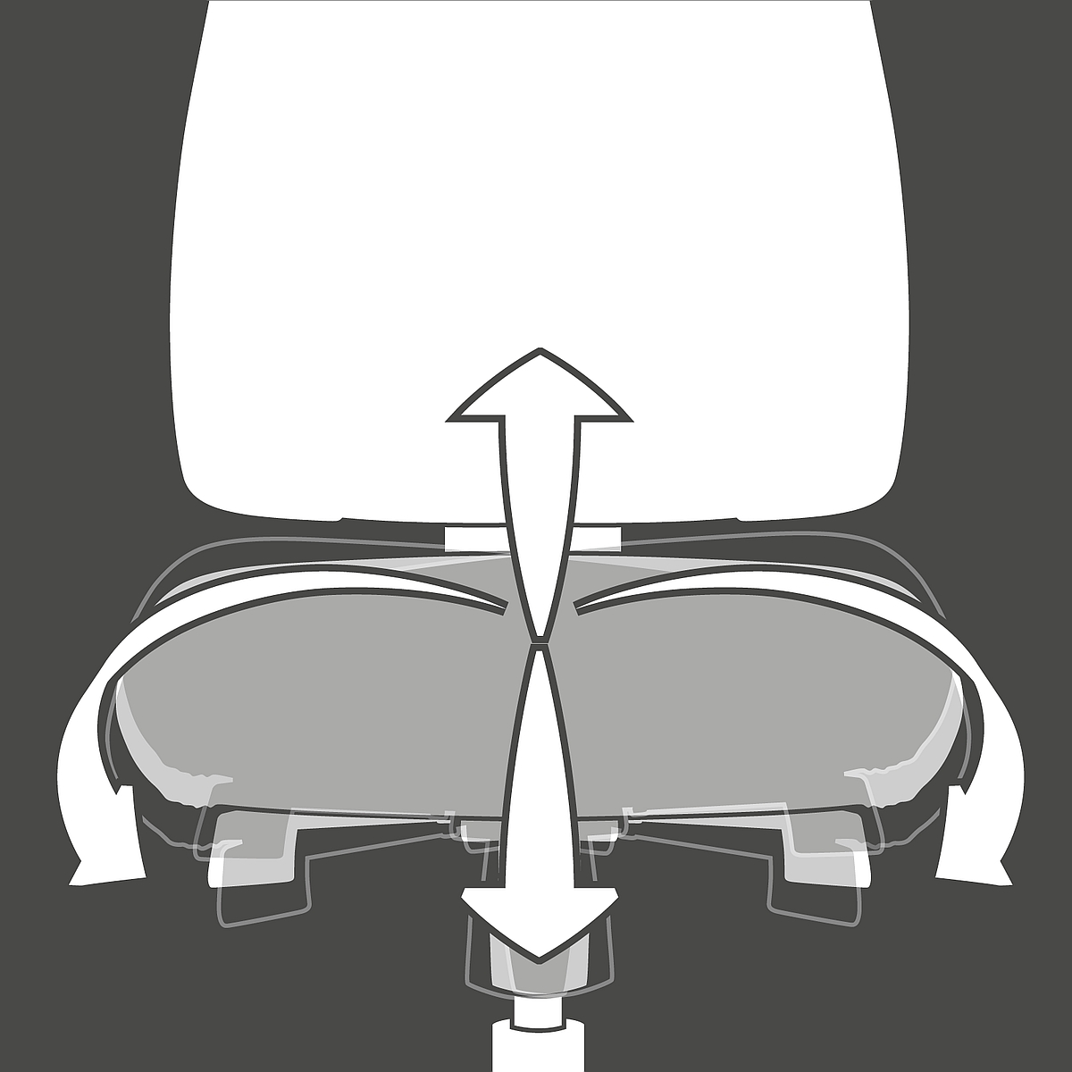 Chaise pivotante SITNESS JUNIOR 600