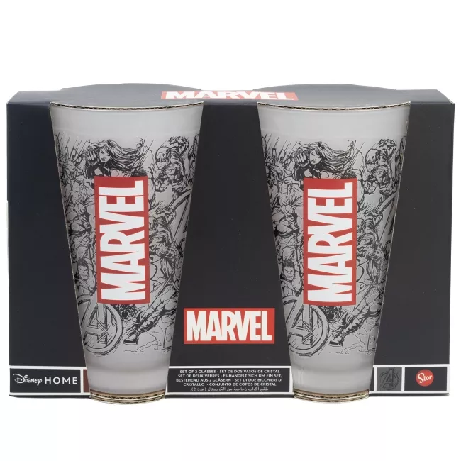 Lot de 2 verres Marvel MARVEL