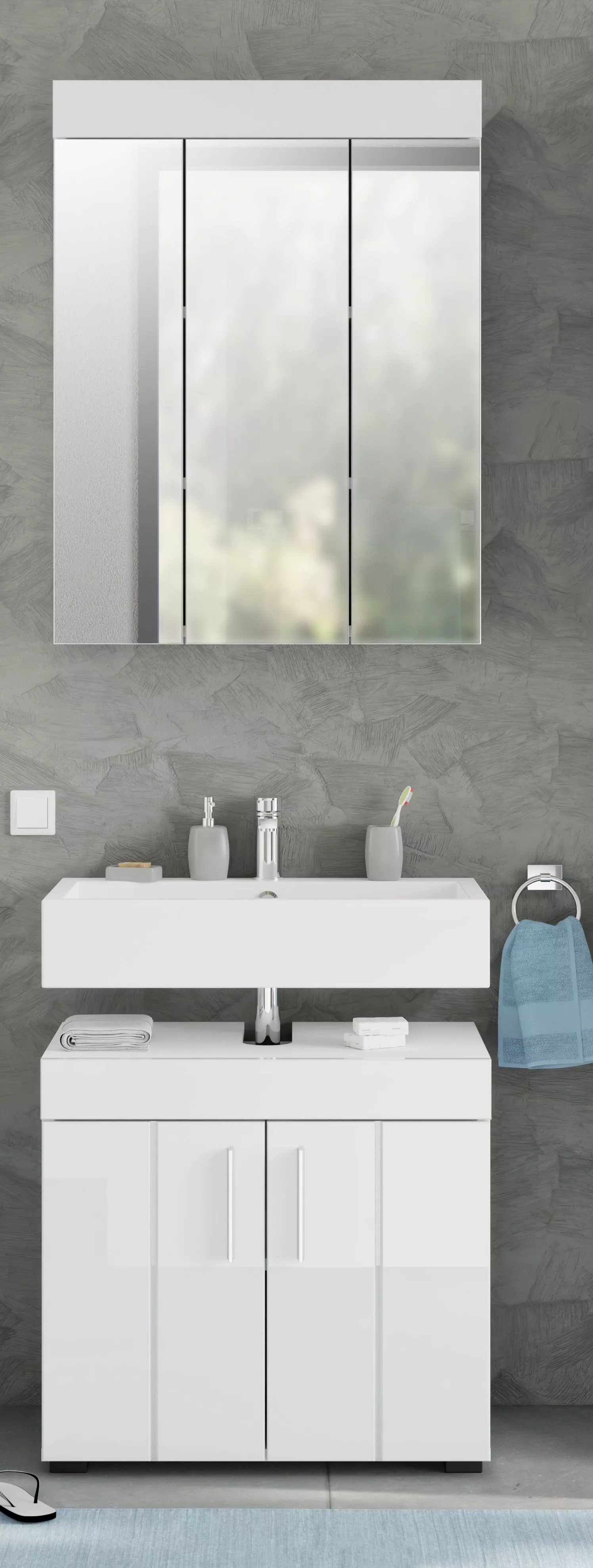Salle de bains combinée 2 éléments SEKOTA