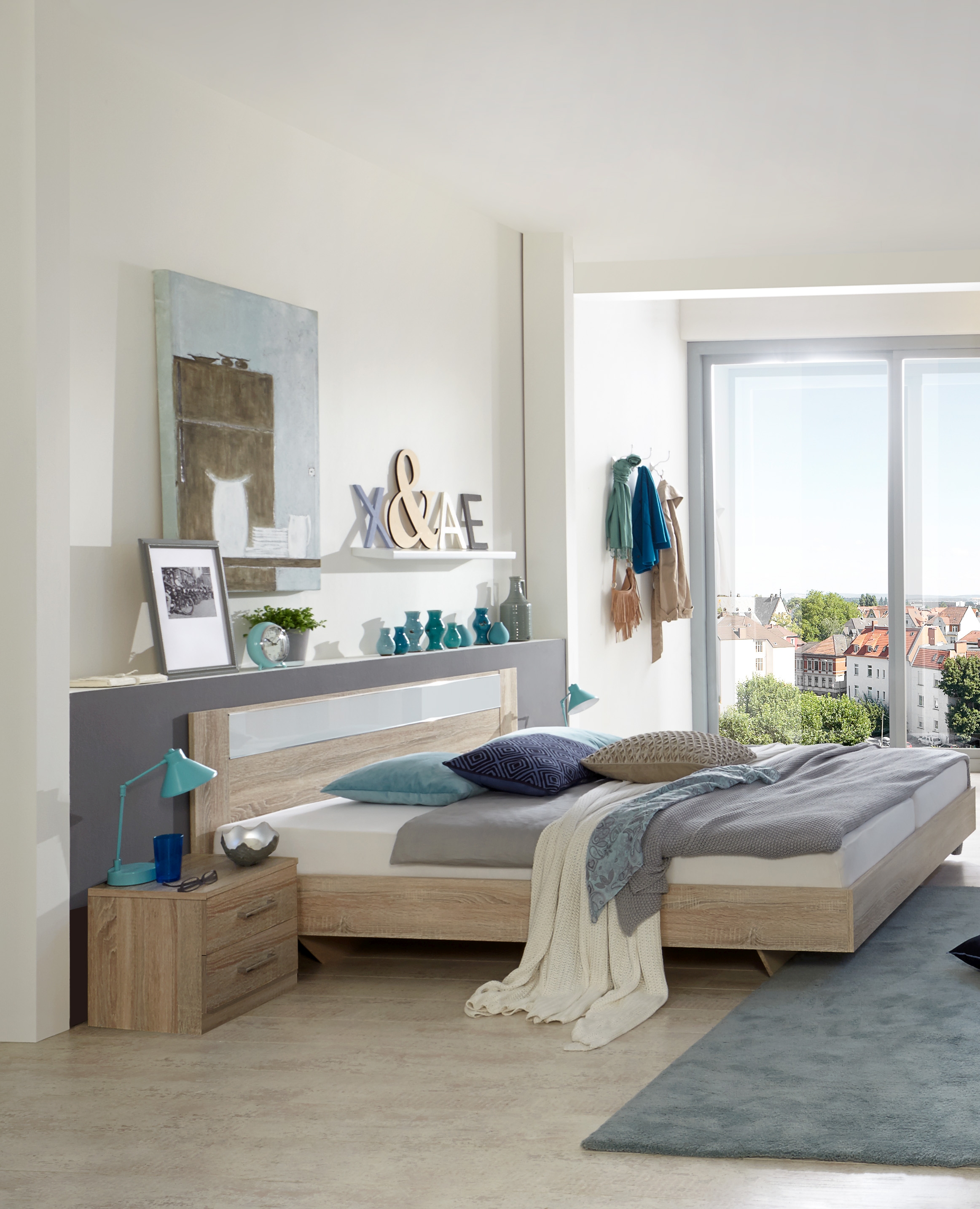 Lit avec chevets PAMELA Lit avec chevets PAMELA