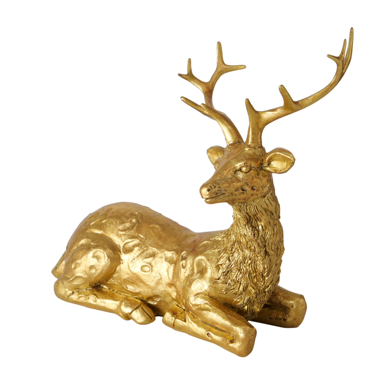 Figurine décorative cerf doré ROMIO