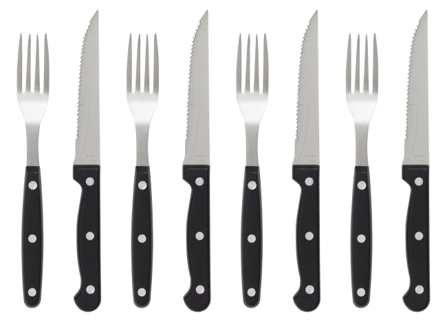Lot de 8 couverts à steak DAY