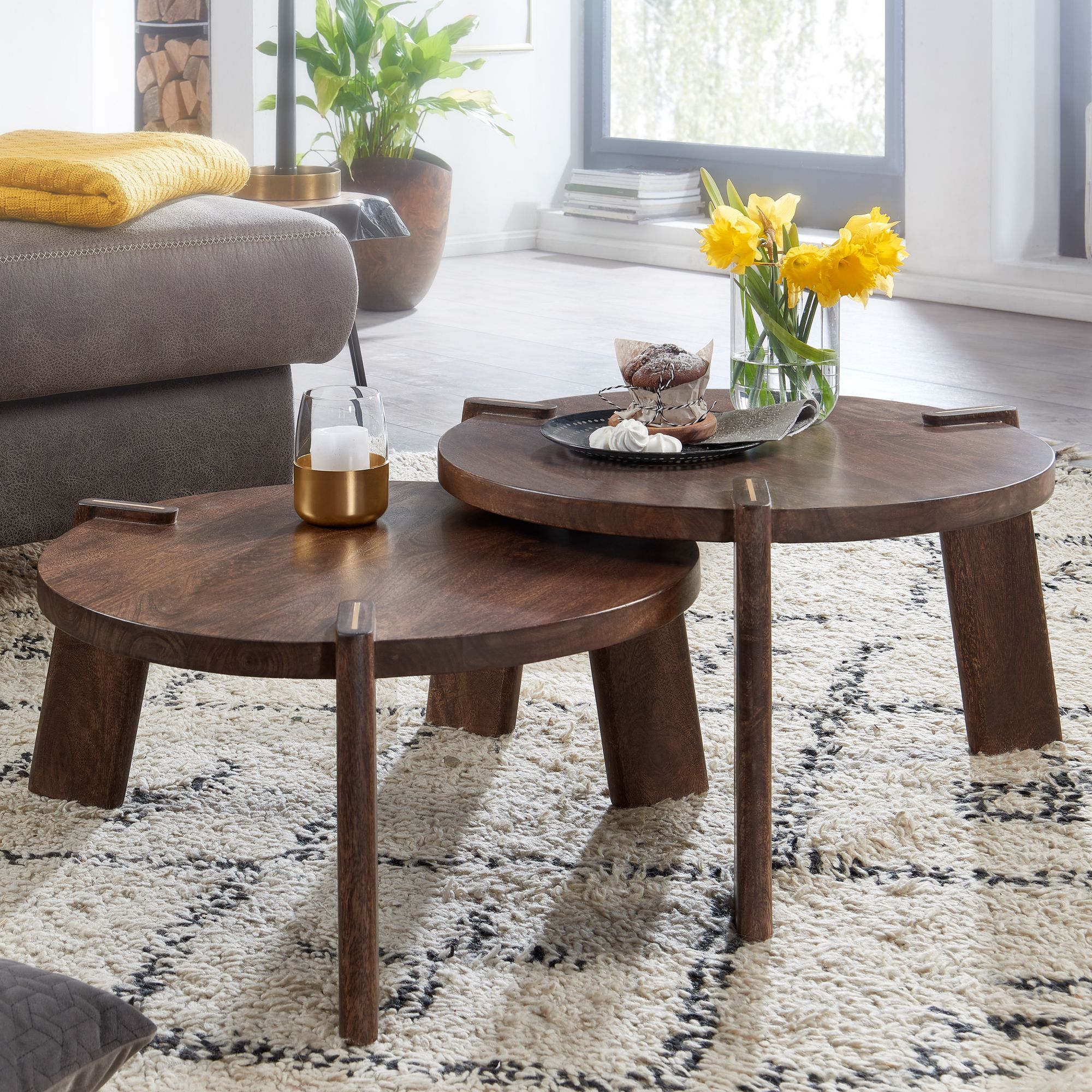 Lot de 2 tables basses PHUKET