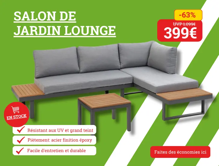 Prix imbattable ! Ensemble de salon d'extérieur 