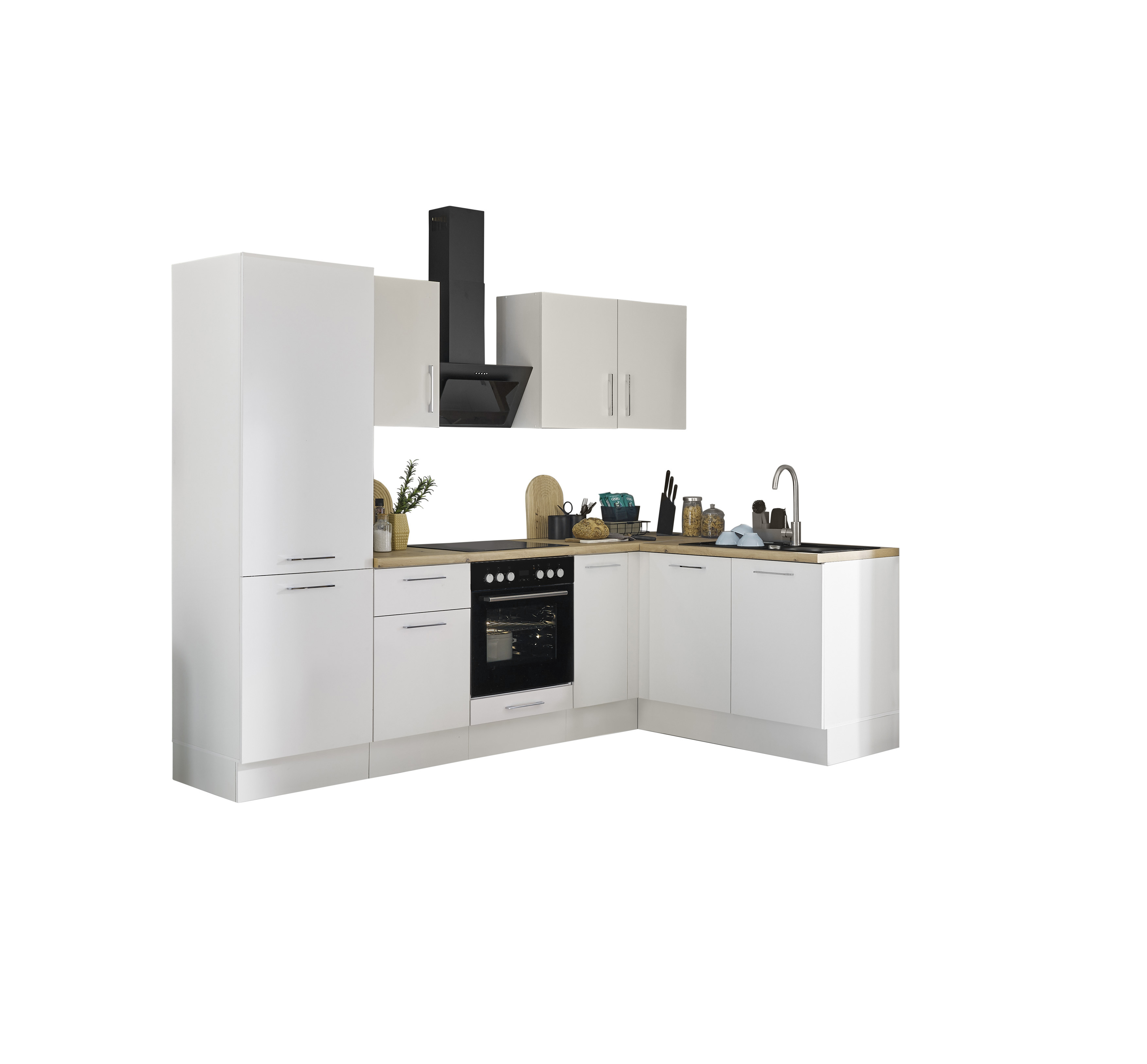 Bloc cuisine avec électroménager CORNWALL (cuisine d'angle-réfirgérateur) II Bloc cuisine avec électroménager CORNWALL (cuisine d'angle-réfirgérateur) II