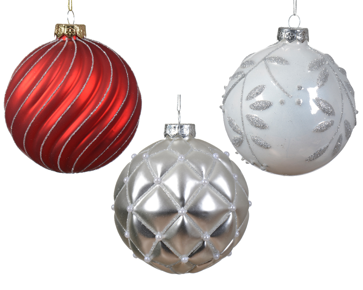 Boule en verre CHRISTMAS