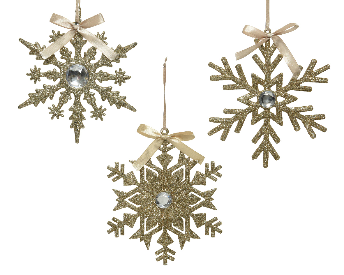 Décoration à suspendre 15 cm SCHNEEFLOCKE