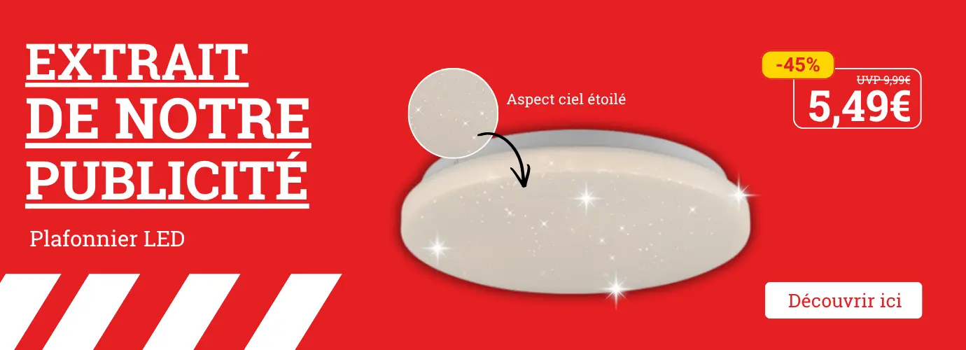 Prix INCROYABLE ! Plafonnier LED Starlight URANUS avec effet ciel étoilé. Découvrez-le ici >