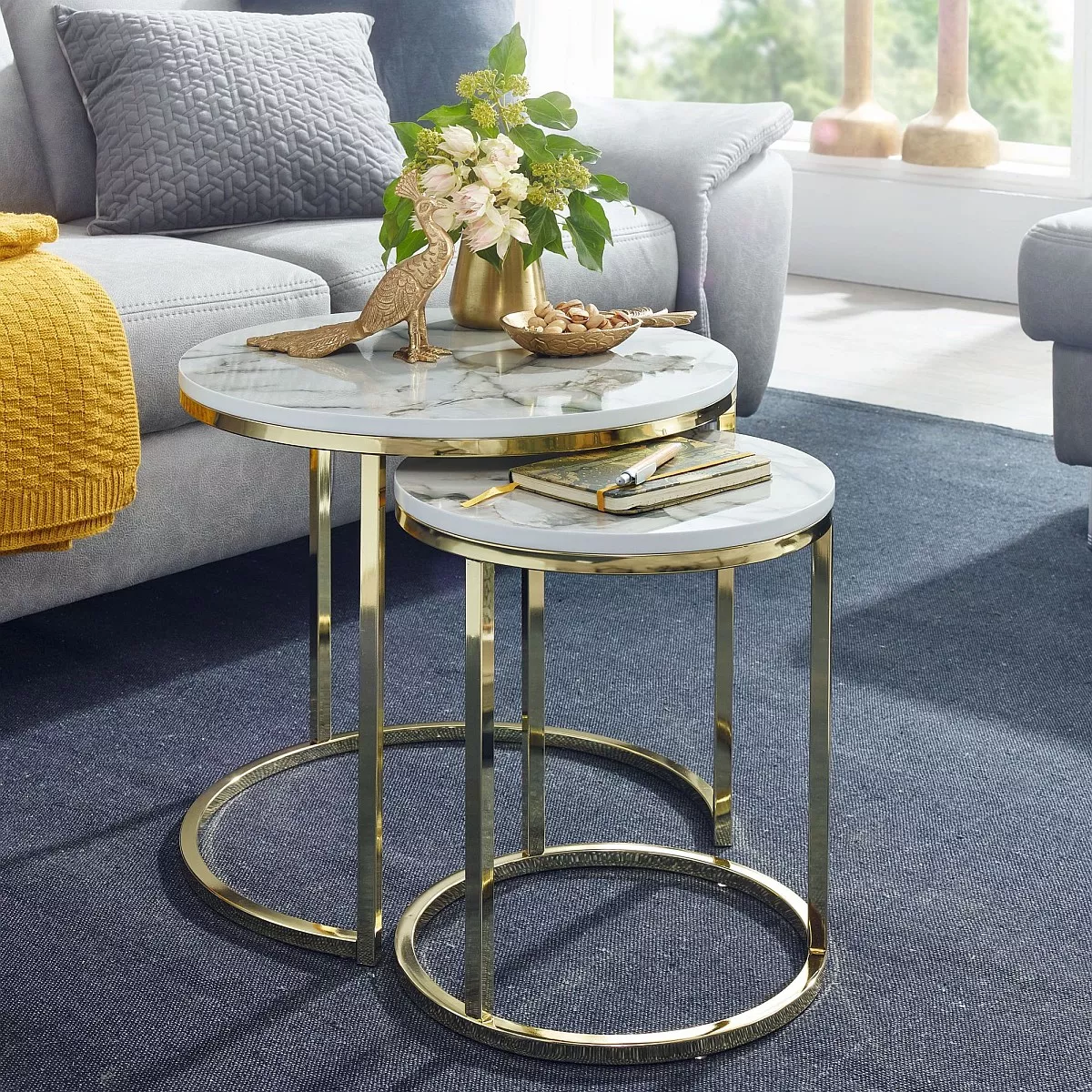 Lot de 2 tables gigognes LAM LUK KA