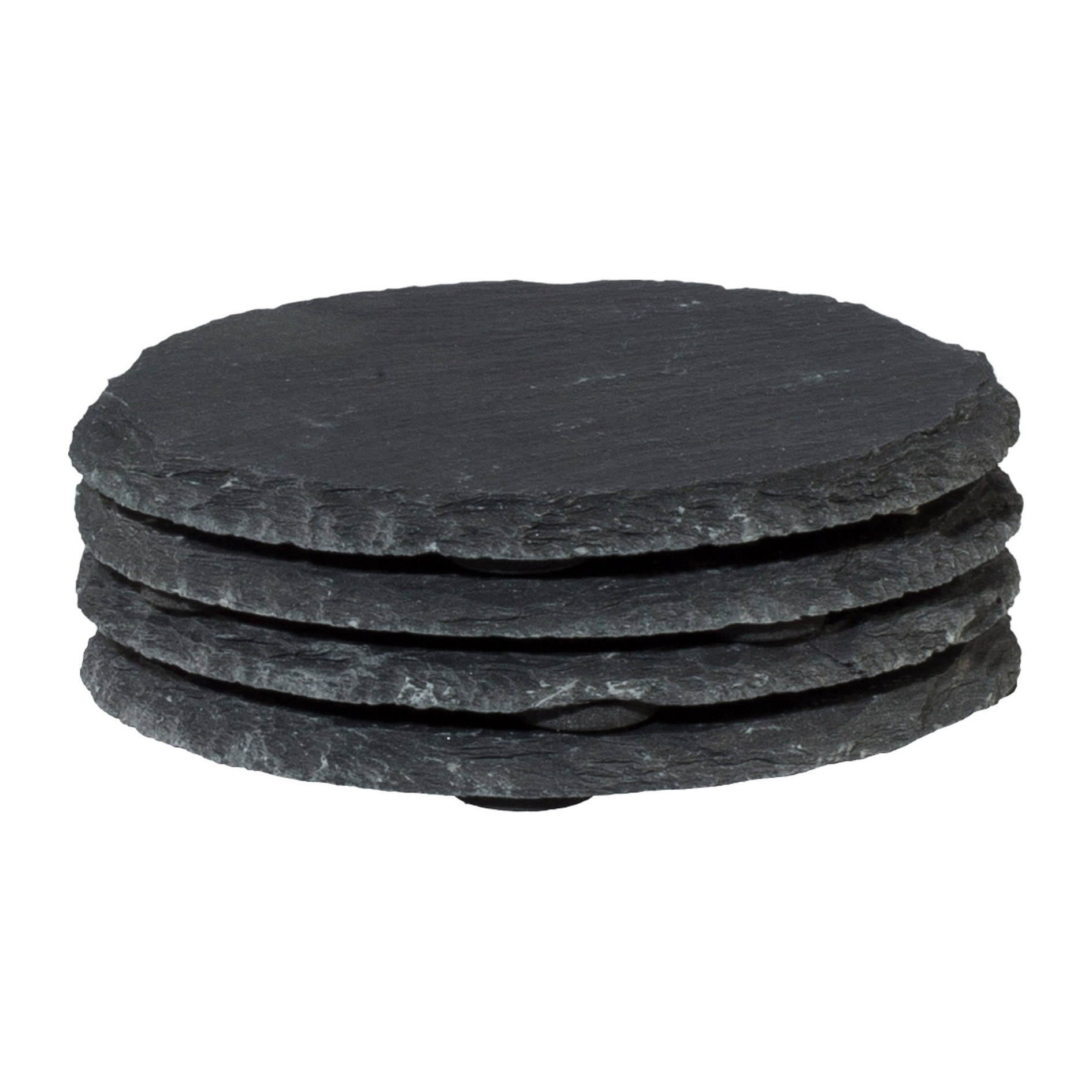 Lot de 4 sous-verres ronds SCHIEFER Lot de 4 sous-verres ronds SCHIEFER