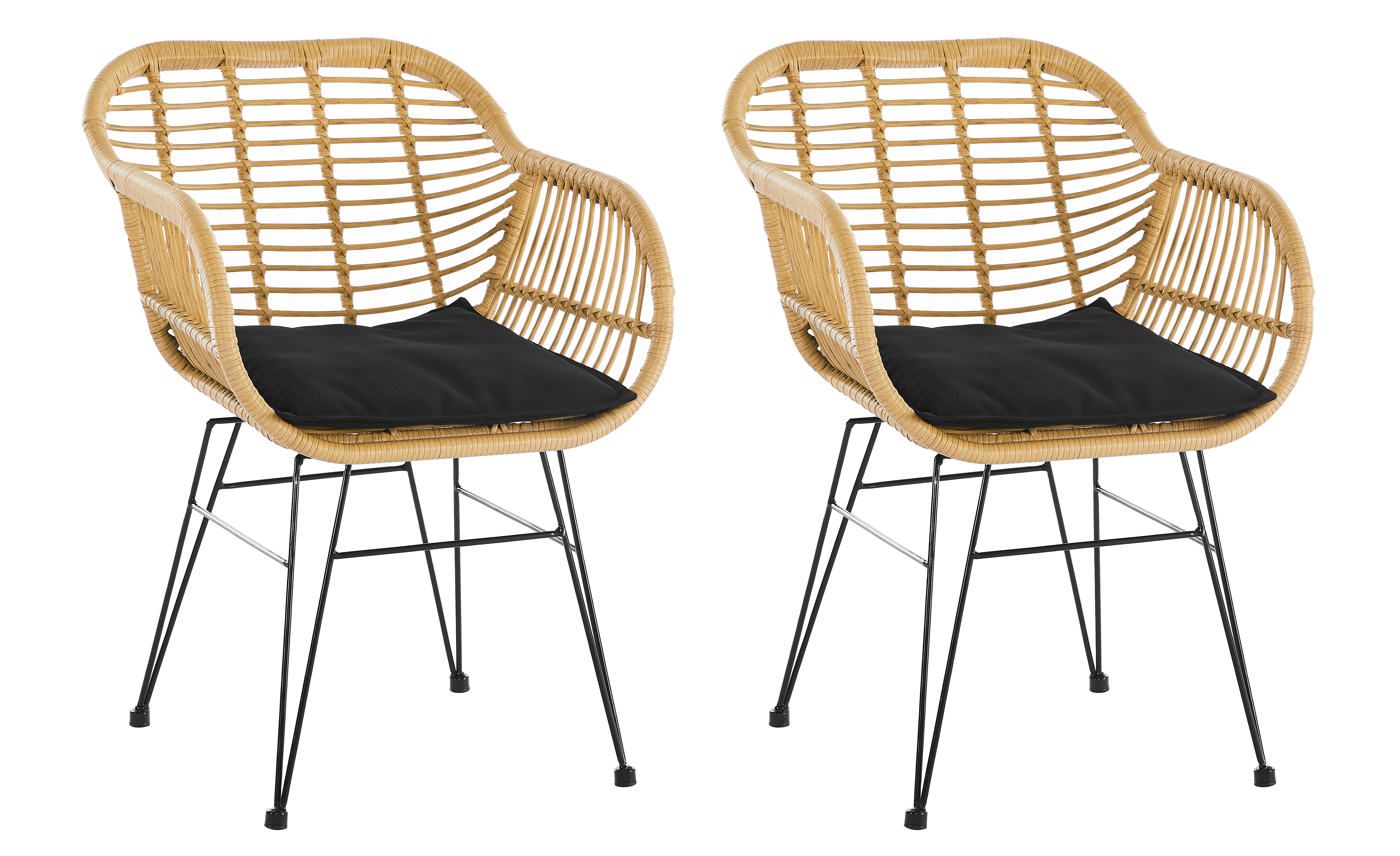 Lot de 2 chaises KUPANG