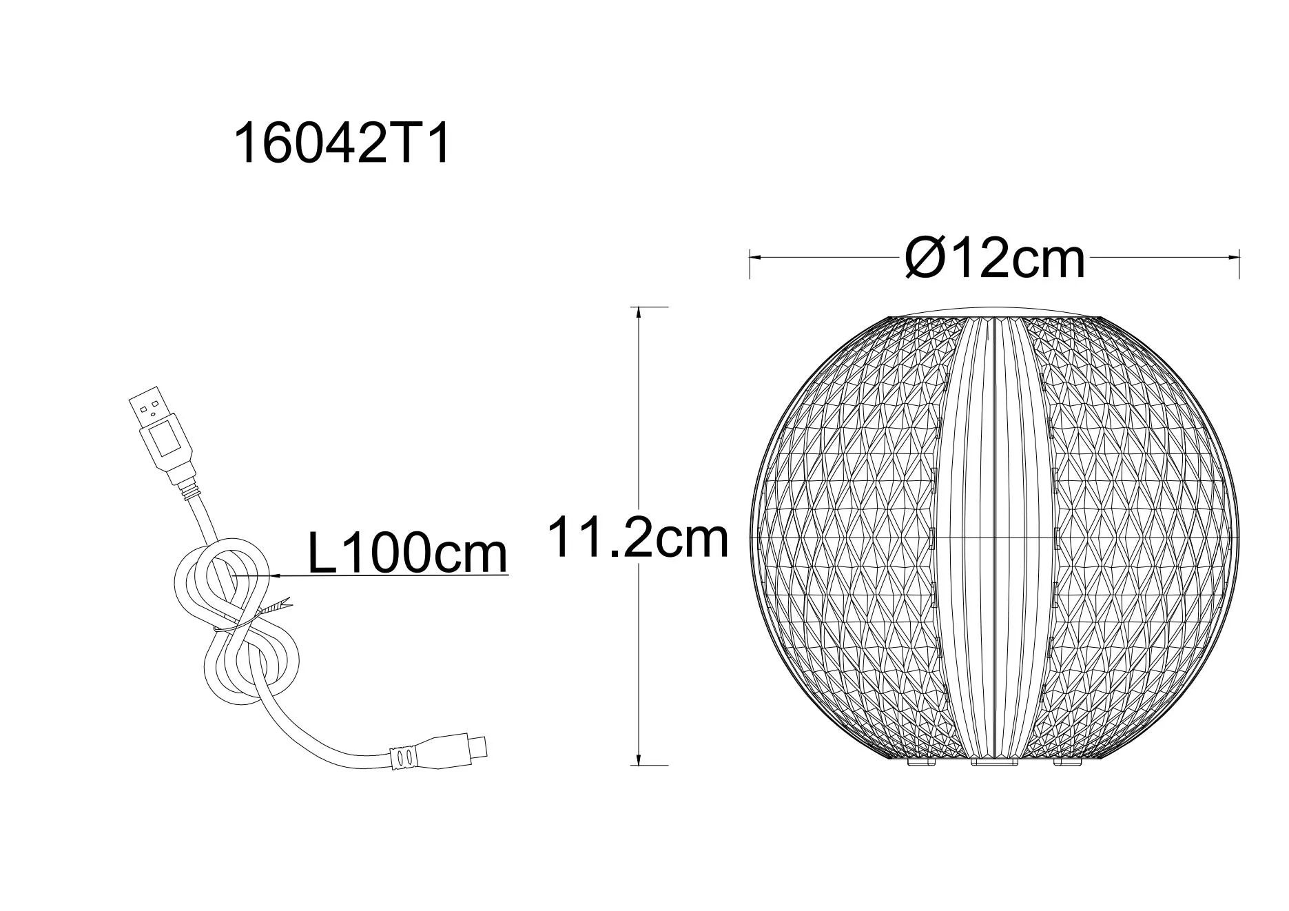 Lampe de table sans fil AIDA
