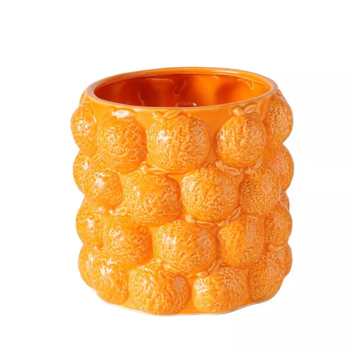 Cache-pot aspect 3D ORANGE