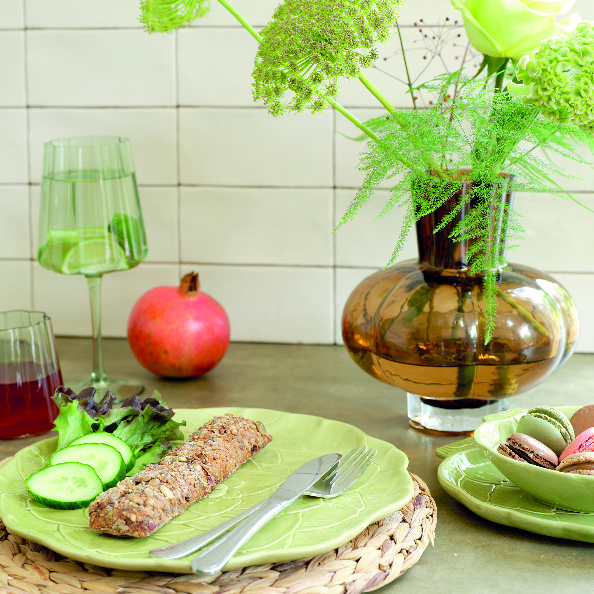 Set de table rond WASSERHYAZINTHE
