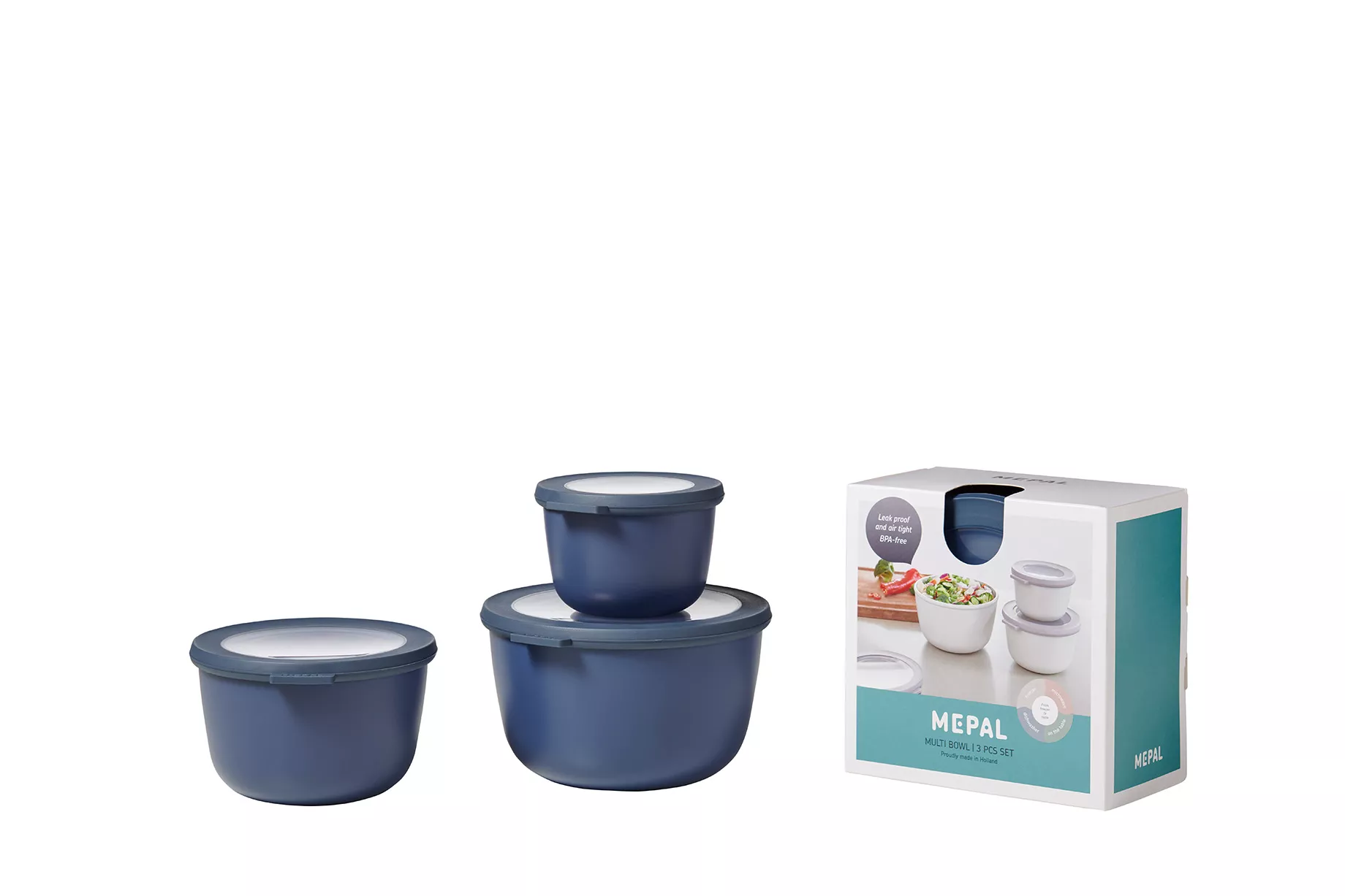 Lot de 3 boîtes alimentaires rondes CIRQULA