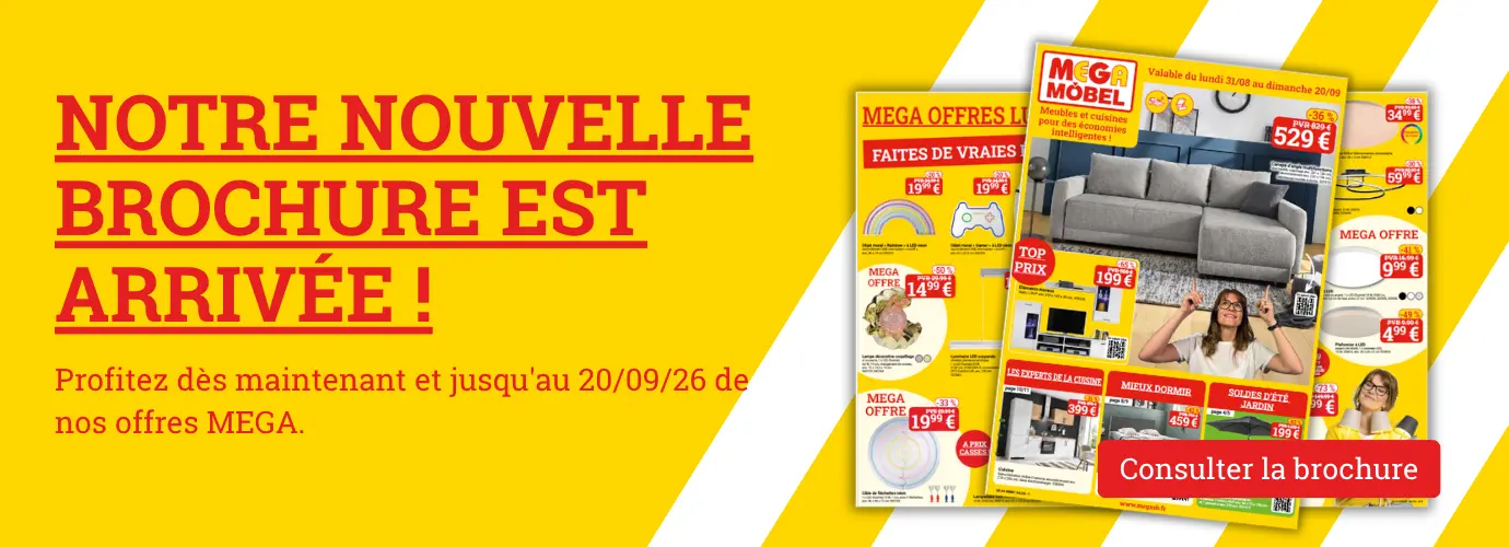 Notre nouveau prospectus est arrivé ! Profitez dès maintenant et jusqu'au 20/09/26 de nos offres MEGA.