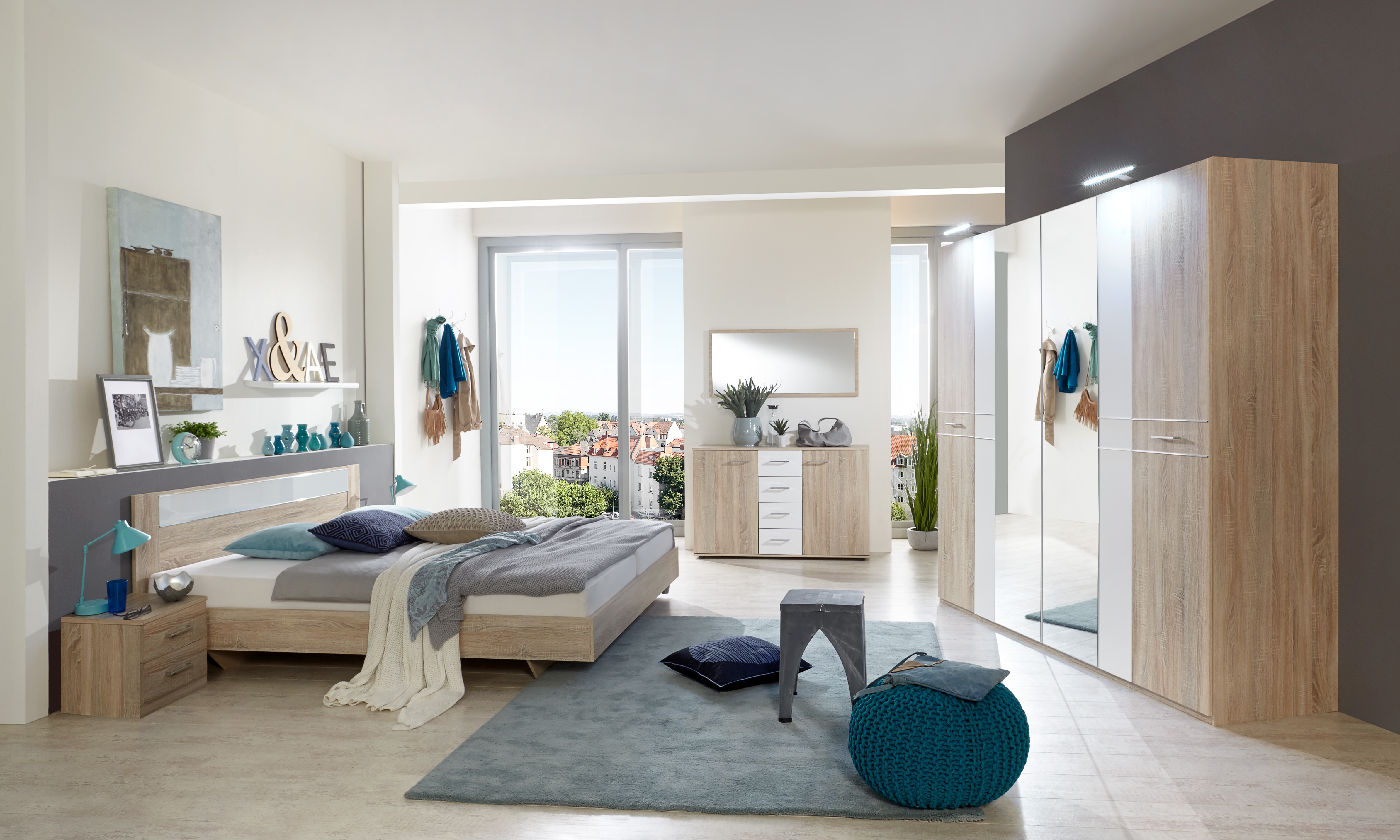 Chambre à coucher 4 éléments PAMELA Chambre à coucher 4 éléments PAMELA