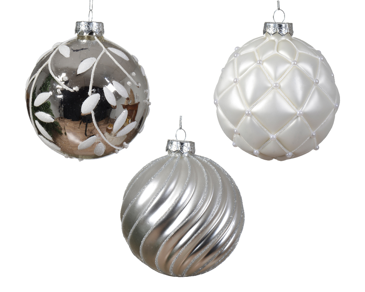 Boule en verre CHRISTMAS