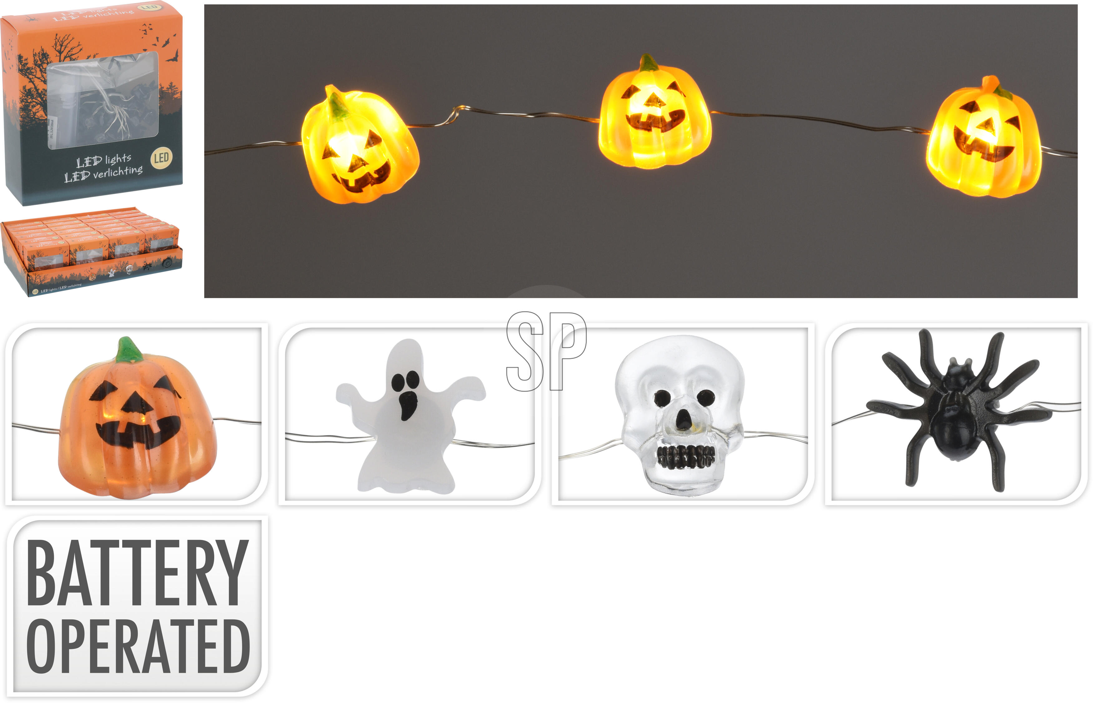 Guirlande avec 20 LED  HALLOWEEN