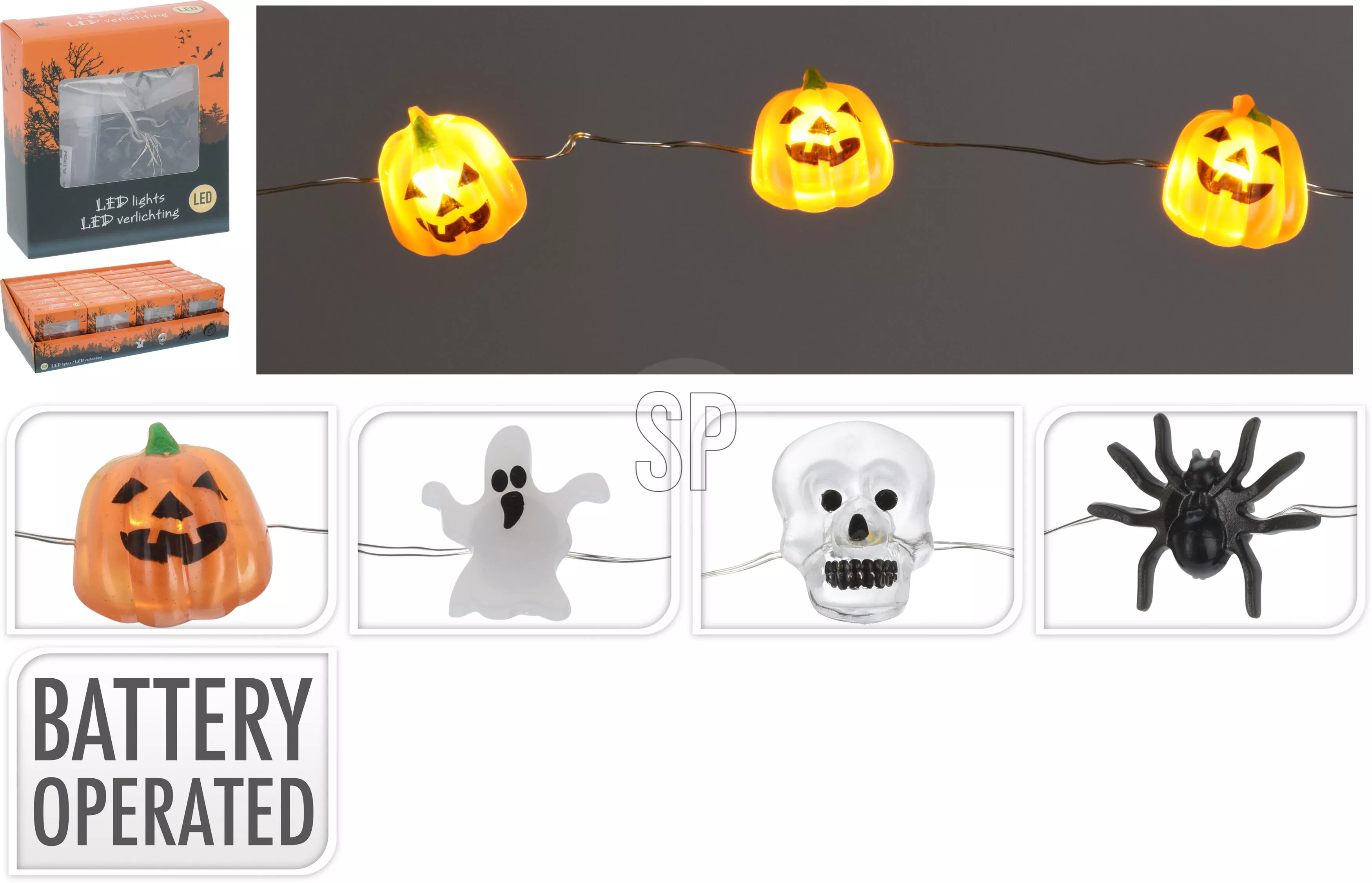 Guirlande avec 20 LED  HALLOWEEN