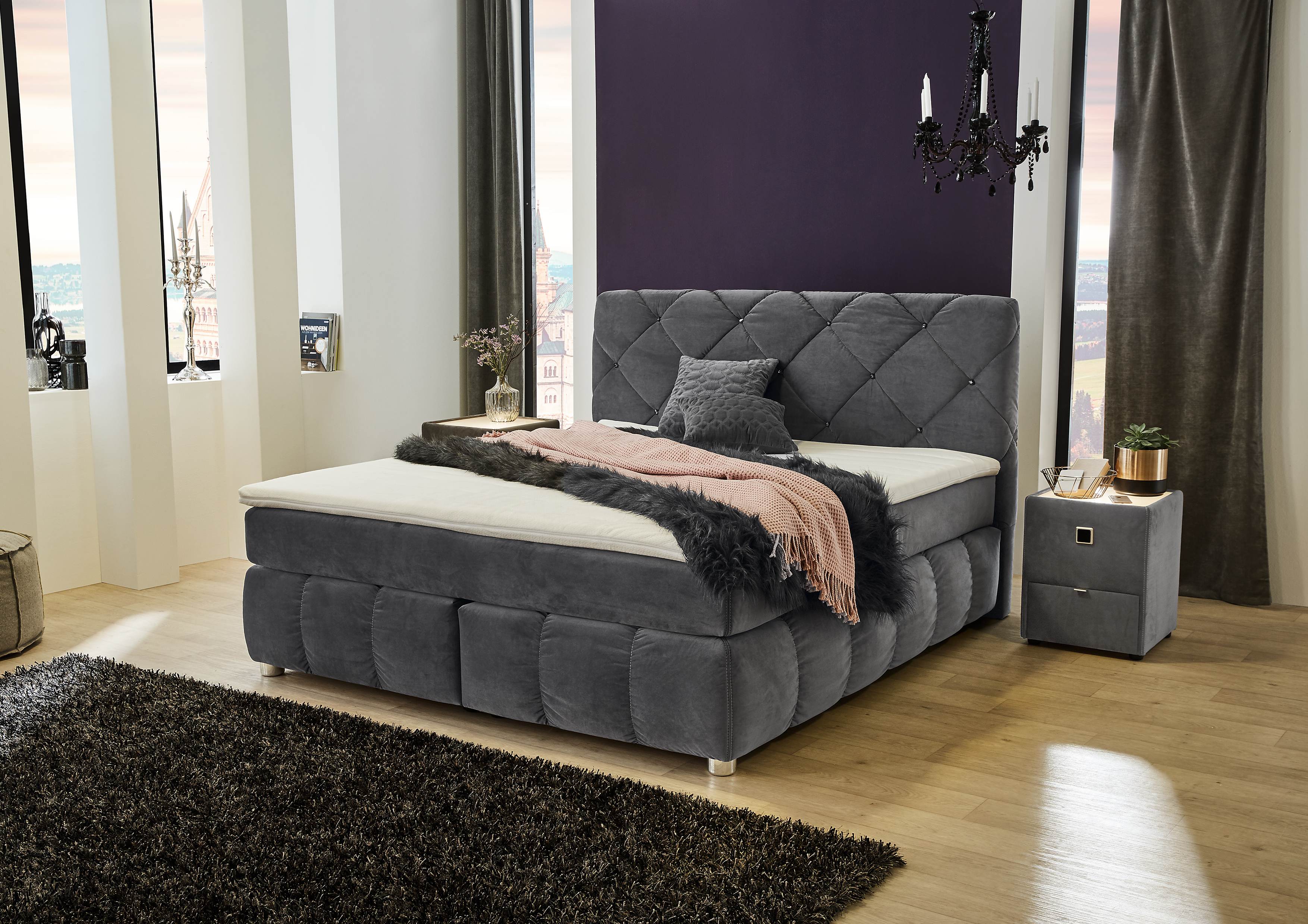 Lit boxspring BELLA