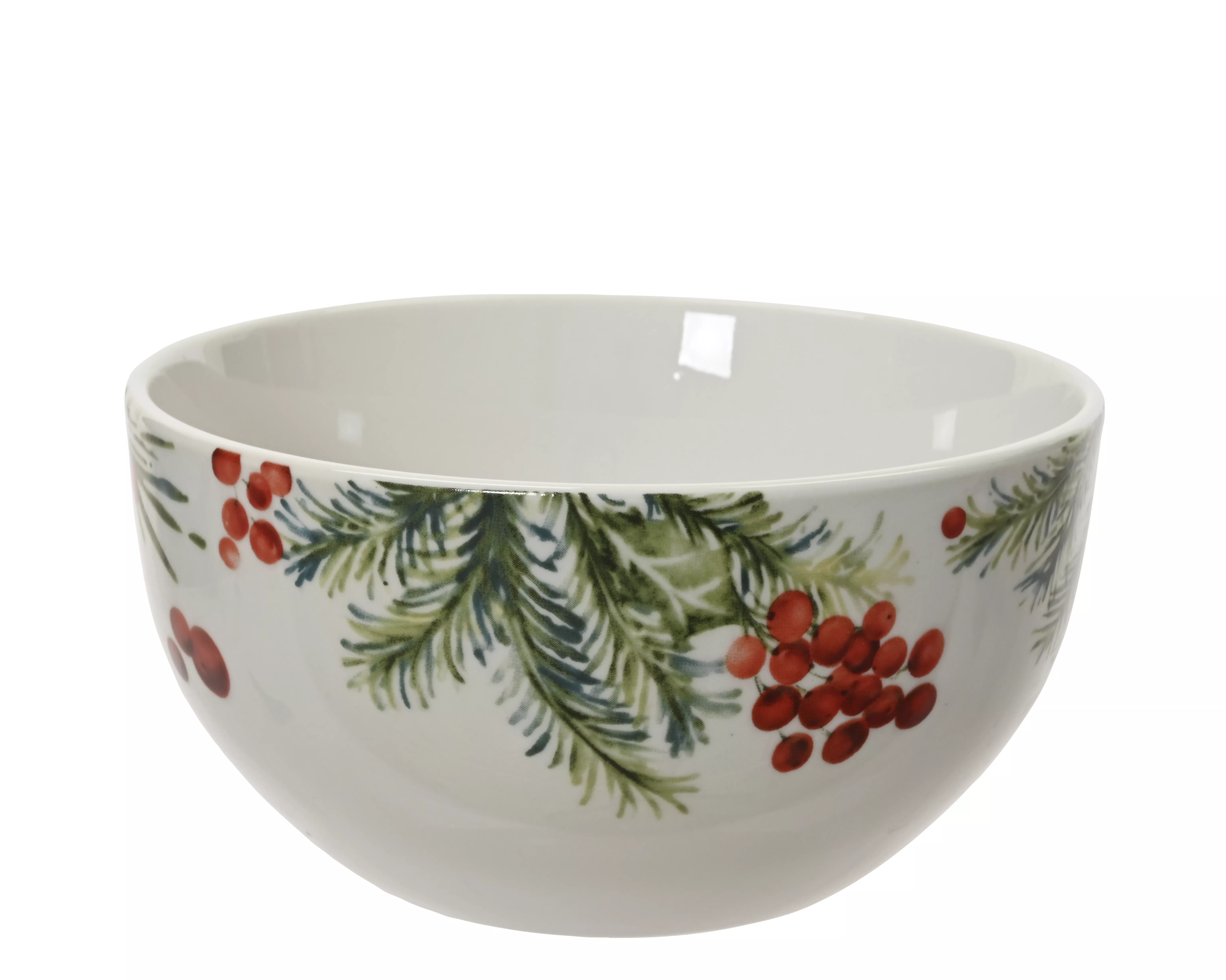 Bol motif branche avec baies CHRISTMAS