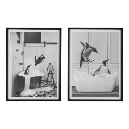 Tableau "Pingouins dans une baignoire" JUMP PINGUIN