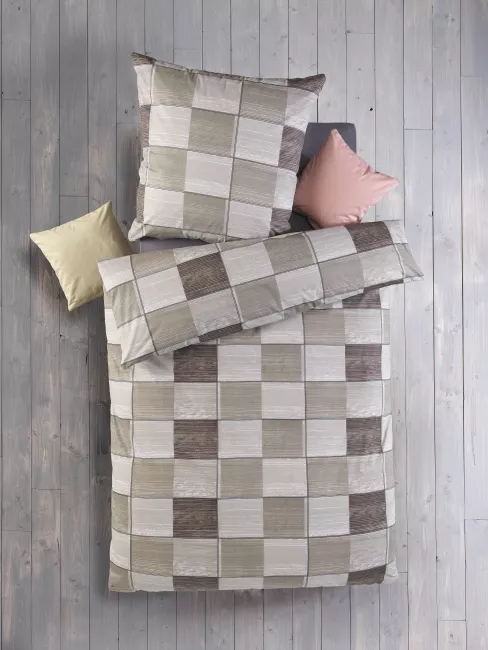 Parure de lit haut de gamme en coton renforcé KIRAN