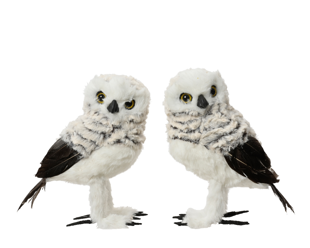Décoration hibou à poser 21 cm EULE