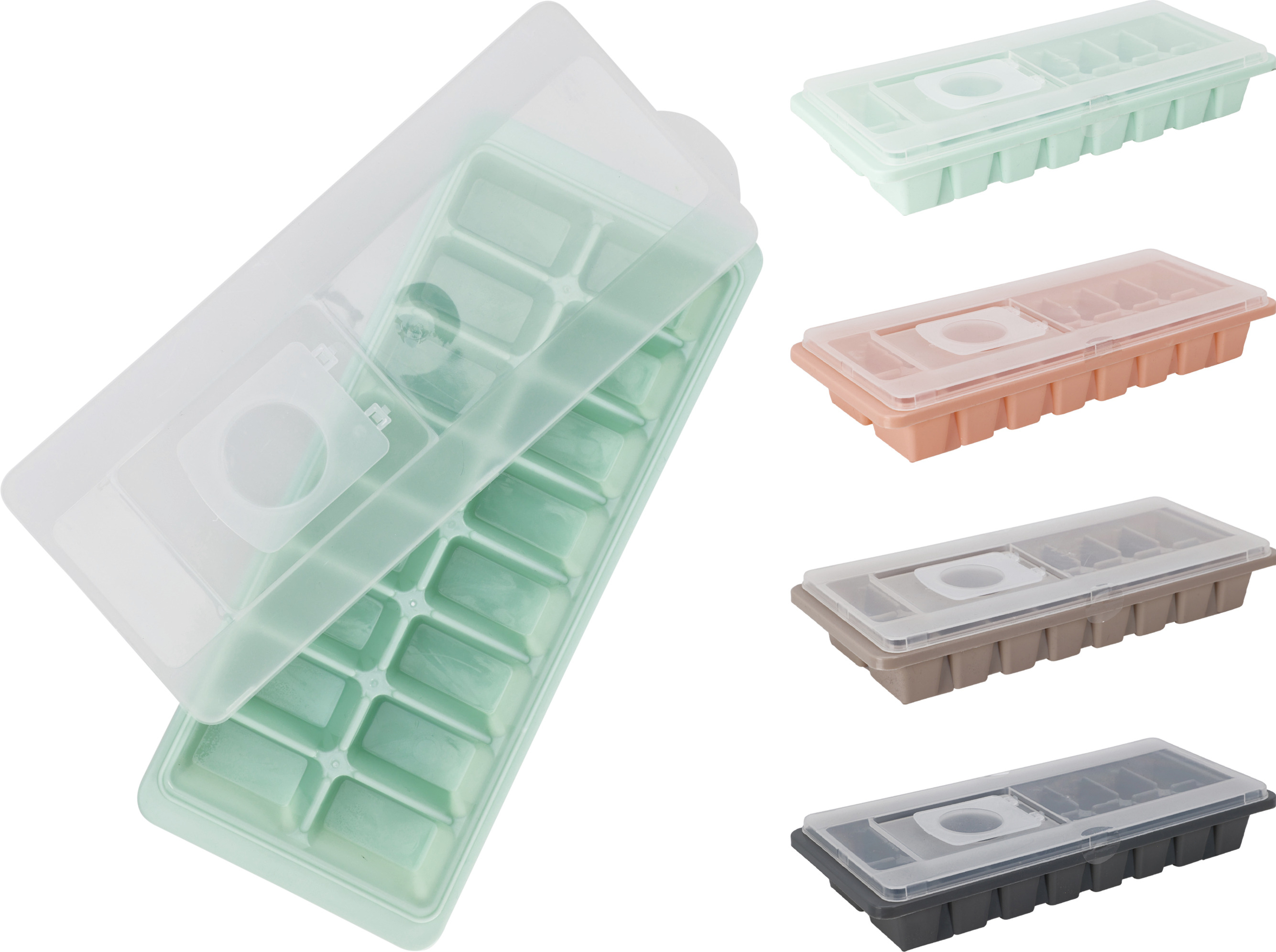 Bac à glaçons avec couvercle KITCHEN Bac à glaçons avec couvercle KITCHEN