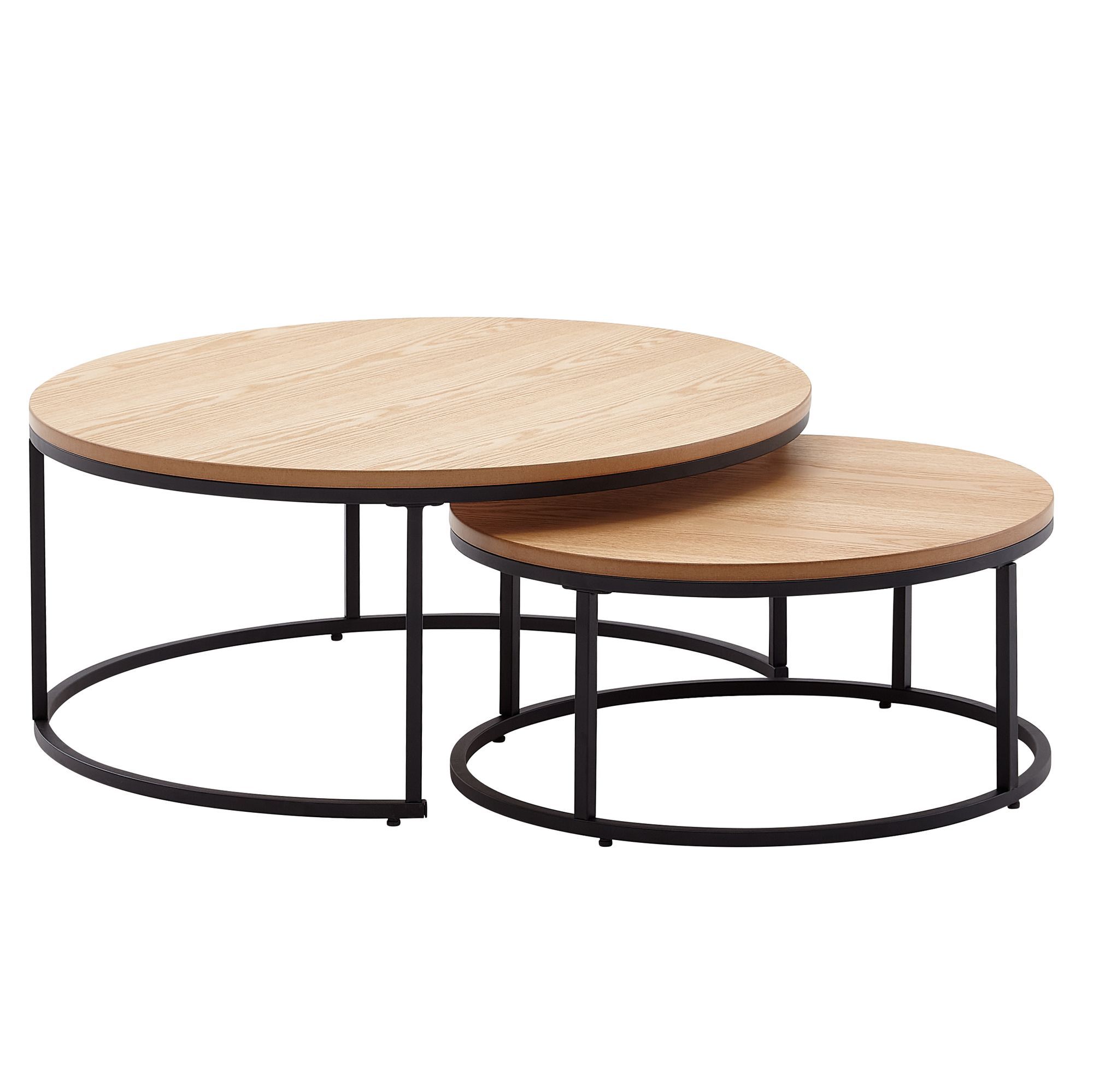 Lot de 2 tables basses MEKONG Lot de 2 tables basses MEKONG