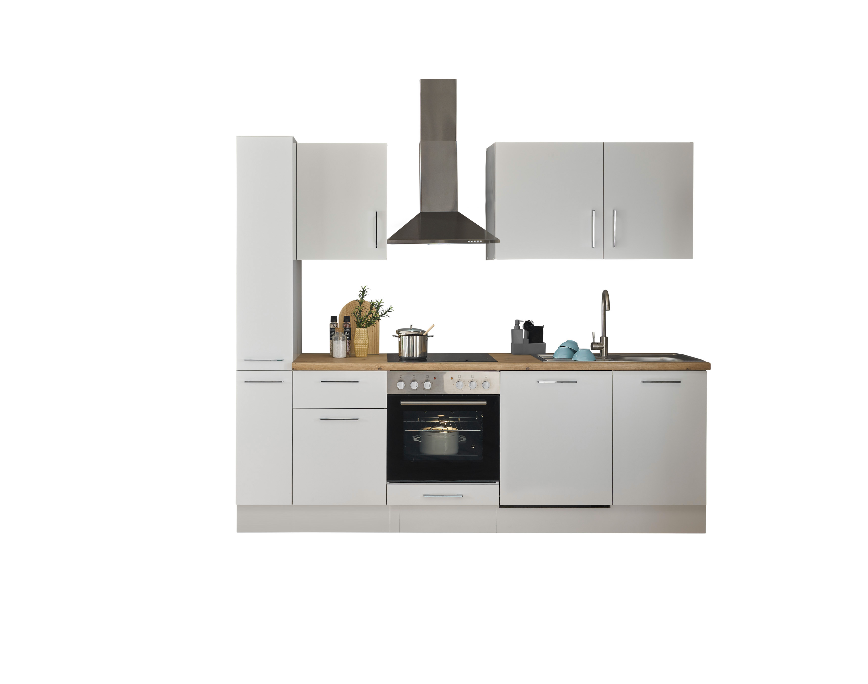 Bloc cuisine avec électroménager CORNWALL (bloc cuisine-armoire coulissante-lave-vaisselle) I Bloc cuisine avec électroménager CORNWALL (bloc cuisine-armoire coulissante-lave-vaisselle) I