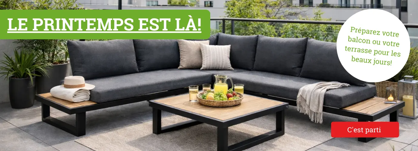 Le printemps est là ! Préparez votre balcon ou votre terrasse pour les beaux jours.