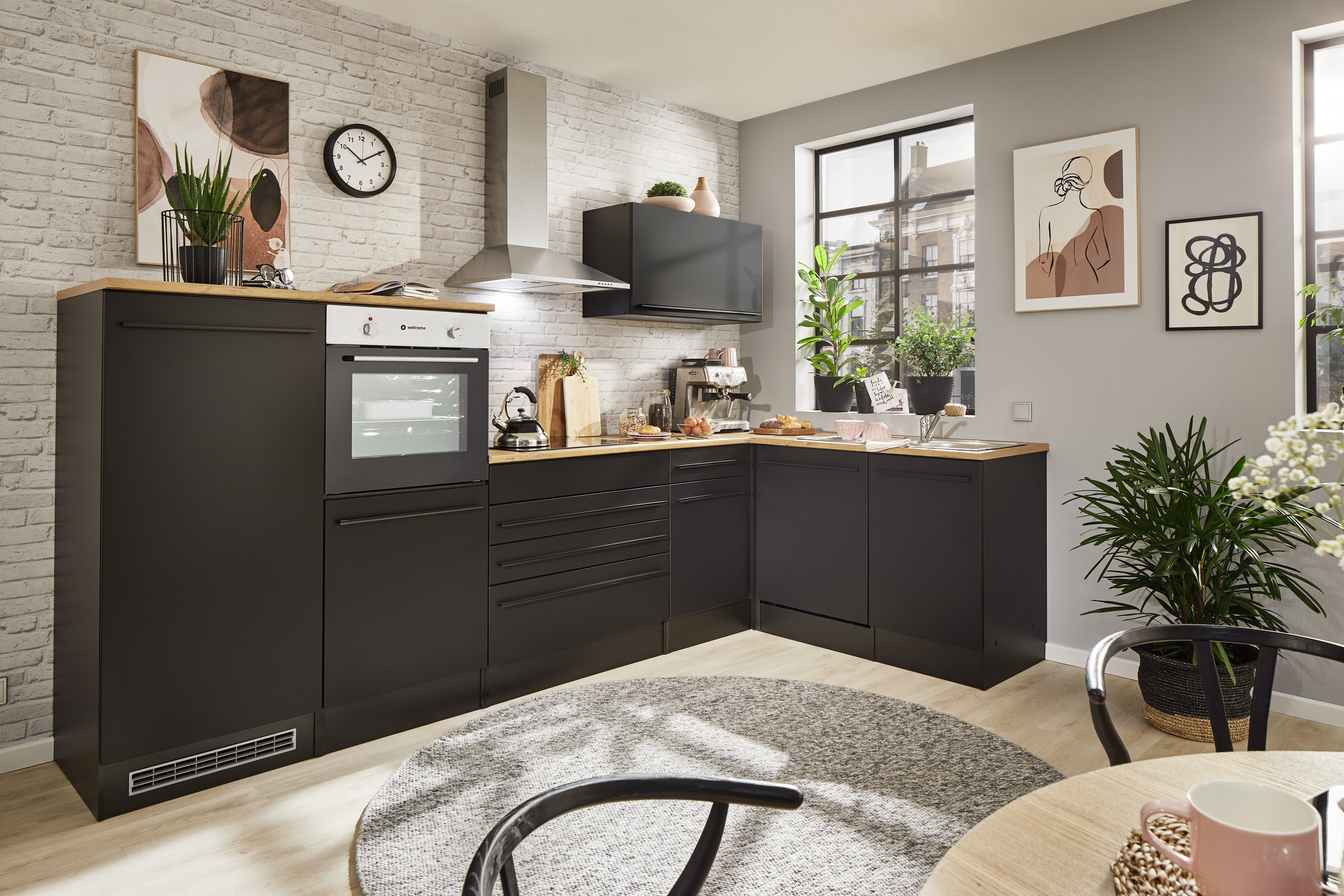 Bloc cuisine avec électroménager JAZZ 4 (cuisine d'angle) II
